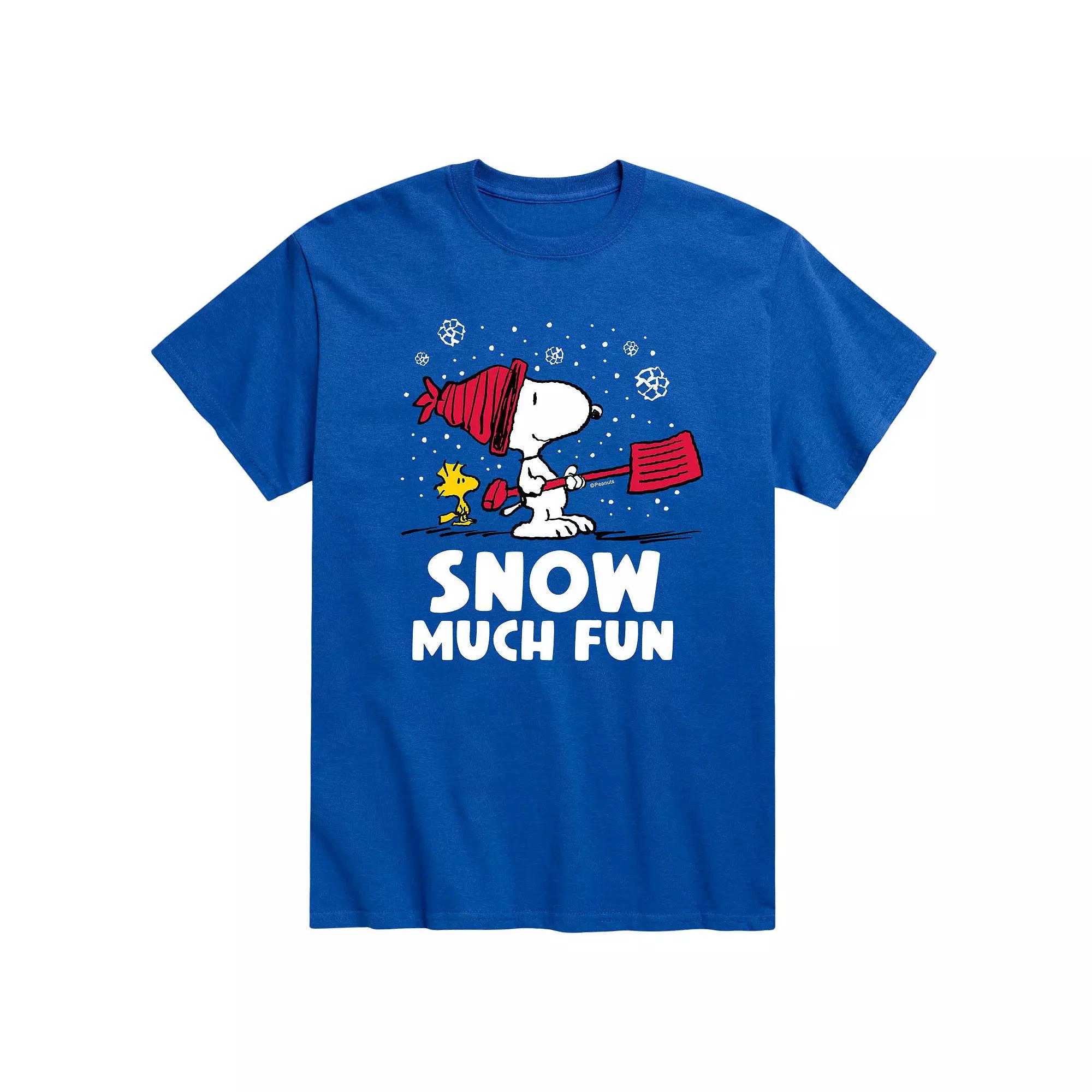 Men's Peanuts Snoopy "Snow Much Fun" Tee,  Product Image