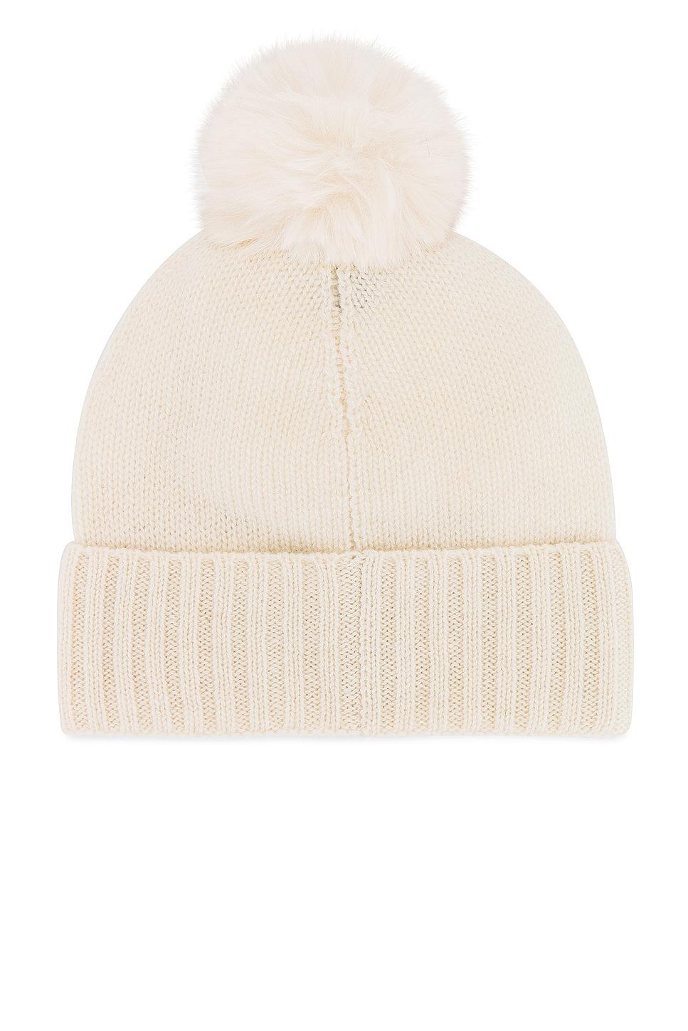 Cashmere Cuff Slouchy Beanie With Faux Pom Hat Attack Product Image