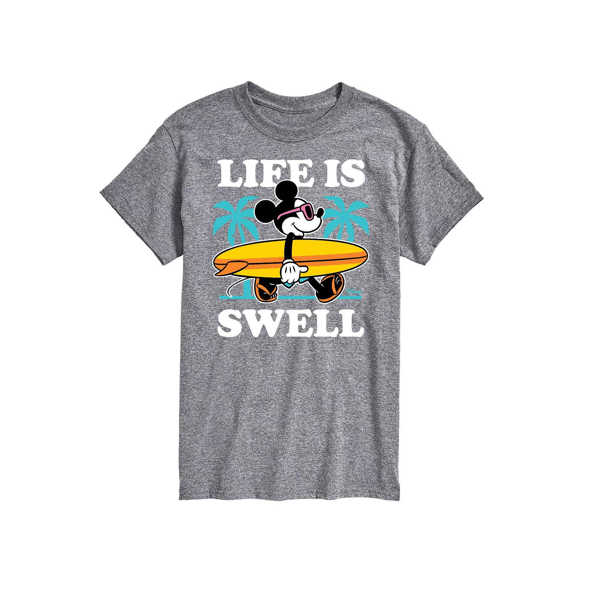 Disney's Mickey Mouse Big & Tall Life Is Swell Graphic Tee, Men's,  Product Image