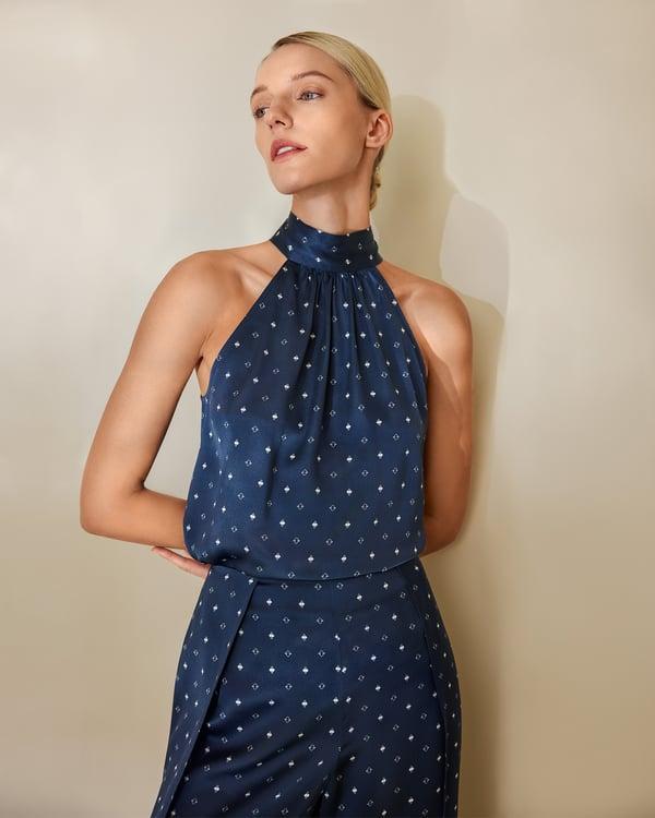 LILYSILK Silk T Shirt Women's Blue 100% Grade 6A Mulberry Silk Soft Classic Sleeveless Fun and Flirtatious XXL Product Image