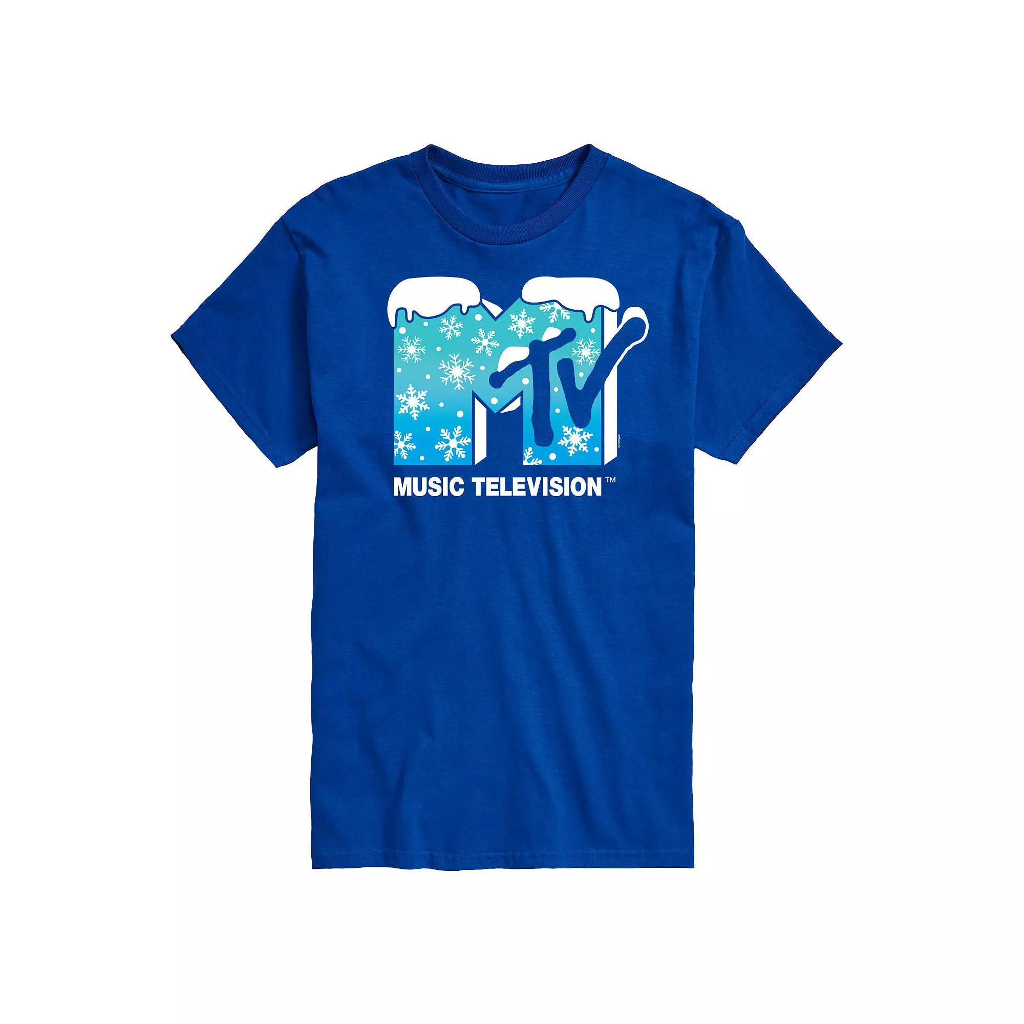 Big & Tall MTV Snowflakes Logo Graphic Tee, Men's,  Product Image