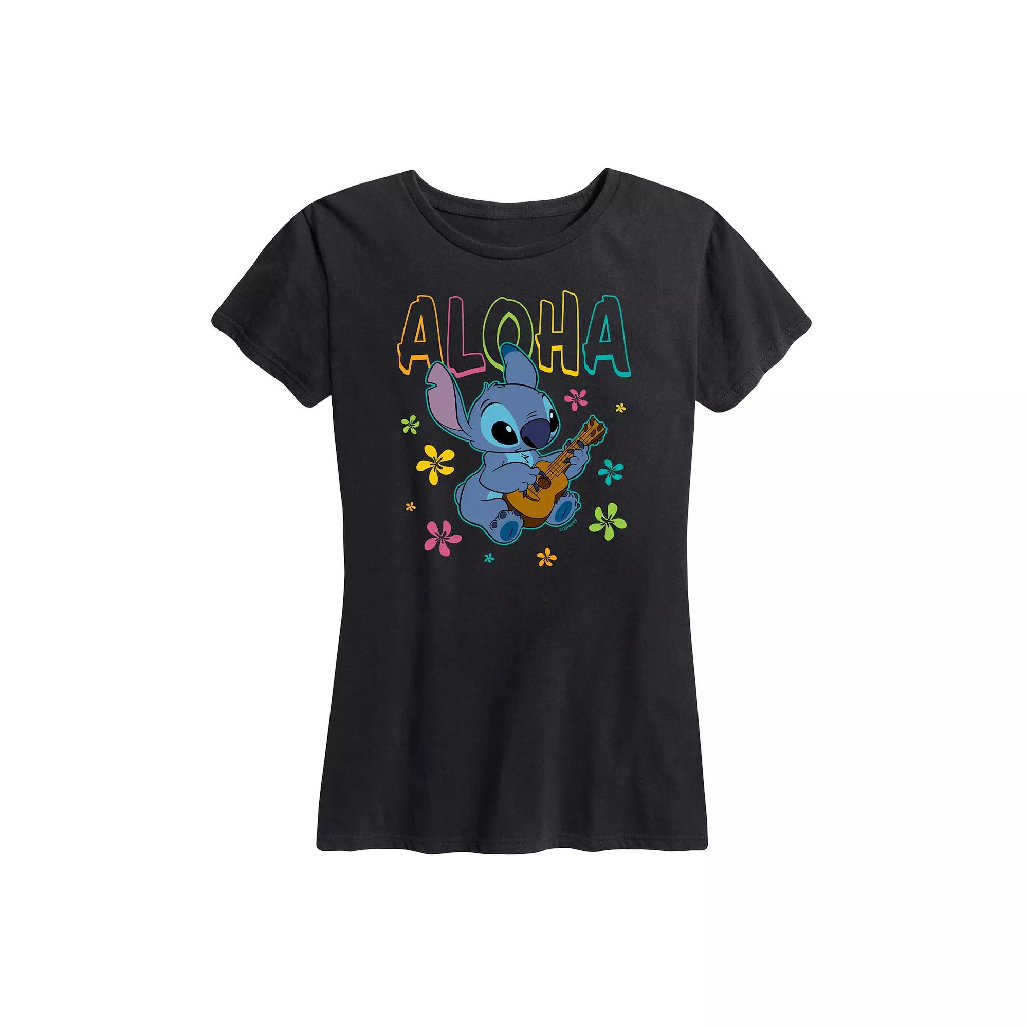Disney's Lilo & Stitch Women's Aloha Stitch Graphic Tee,  Product Image