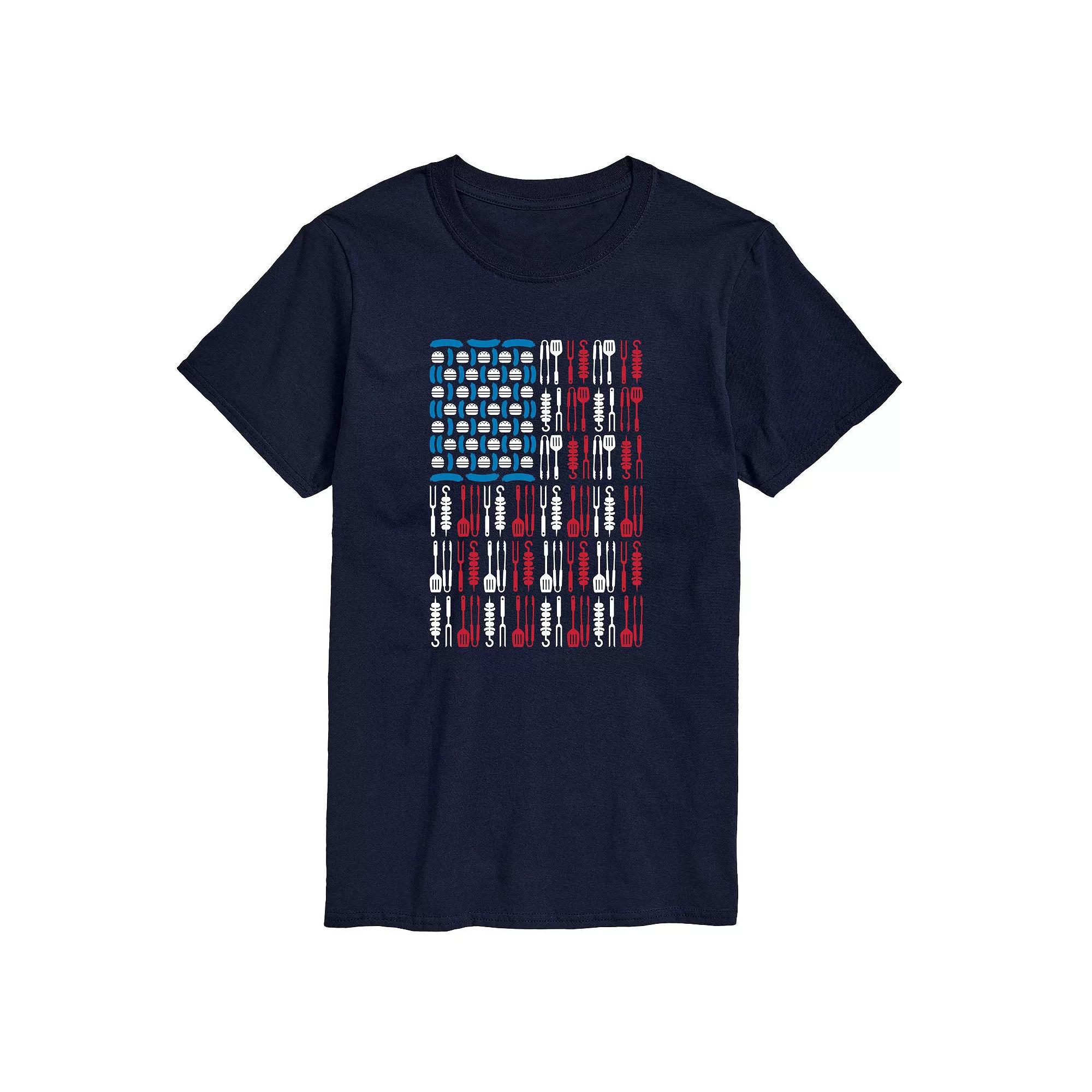 Men's Grill Tools USA Flag Tee,  Product Image
