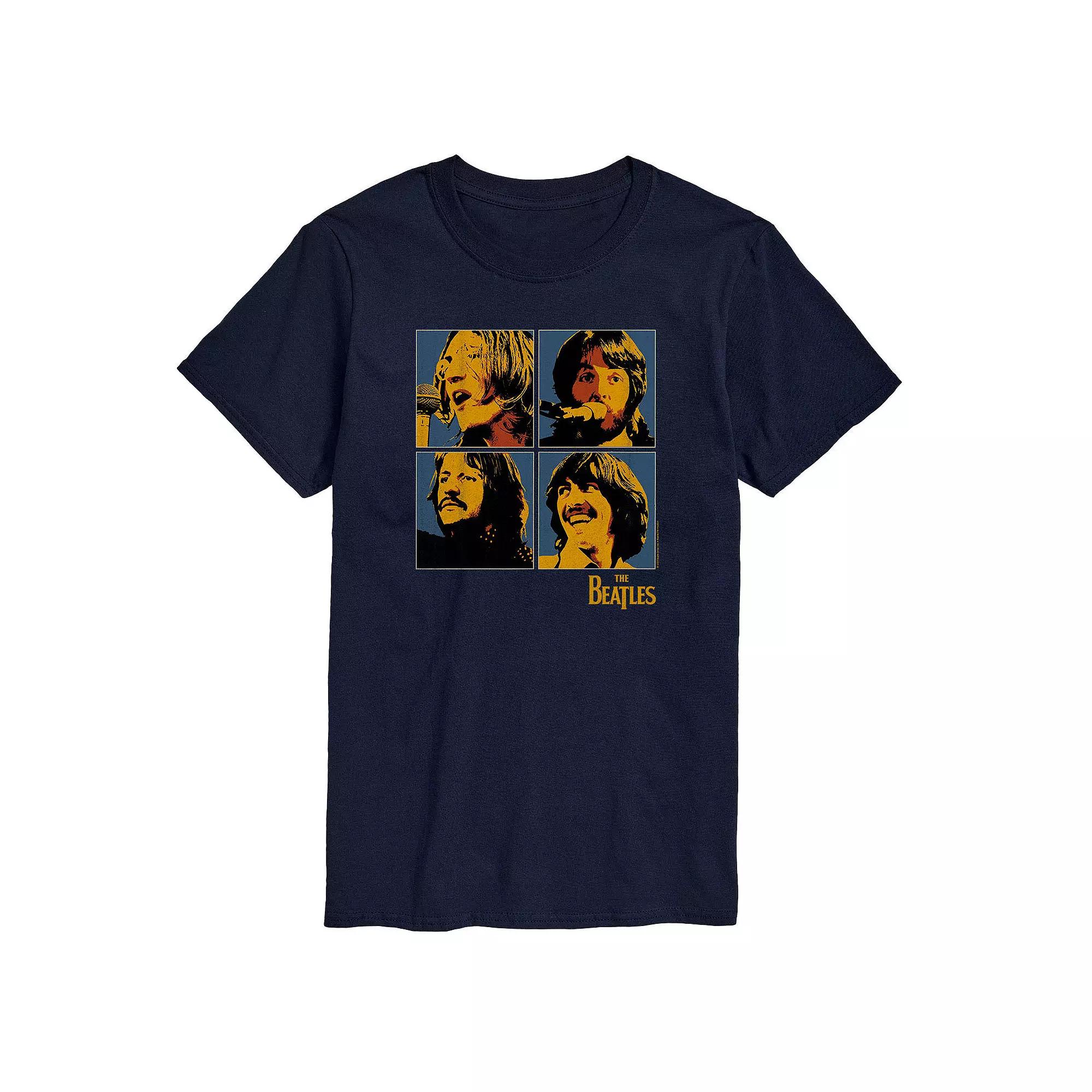 Big & Tall The Beatles Group Blocks Tee, Men's,  Product Image