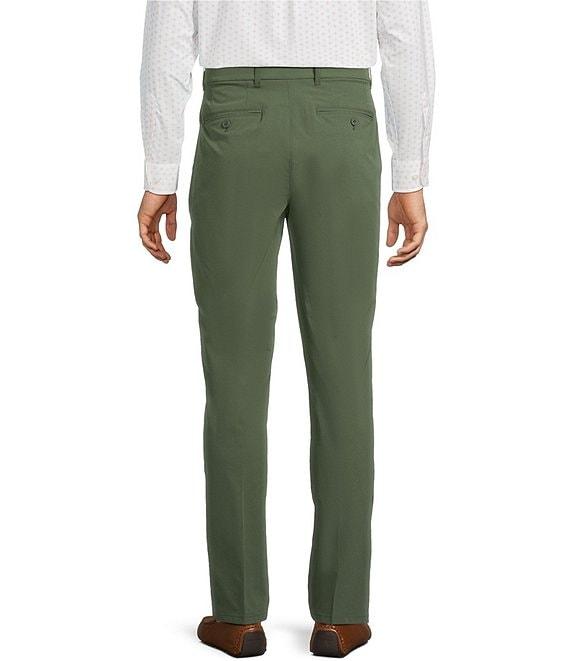Roundtree & Yorke Performance Stewart Flat Front Classic Fit Stretch Pants Product Image