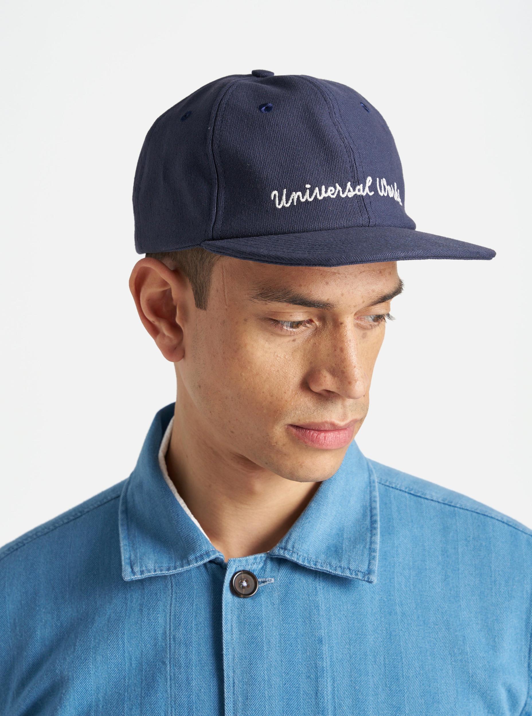 Navy Canvas Baseball Hat Product Image