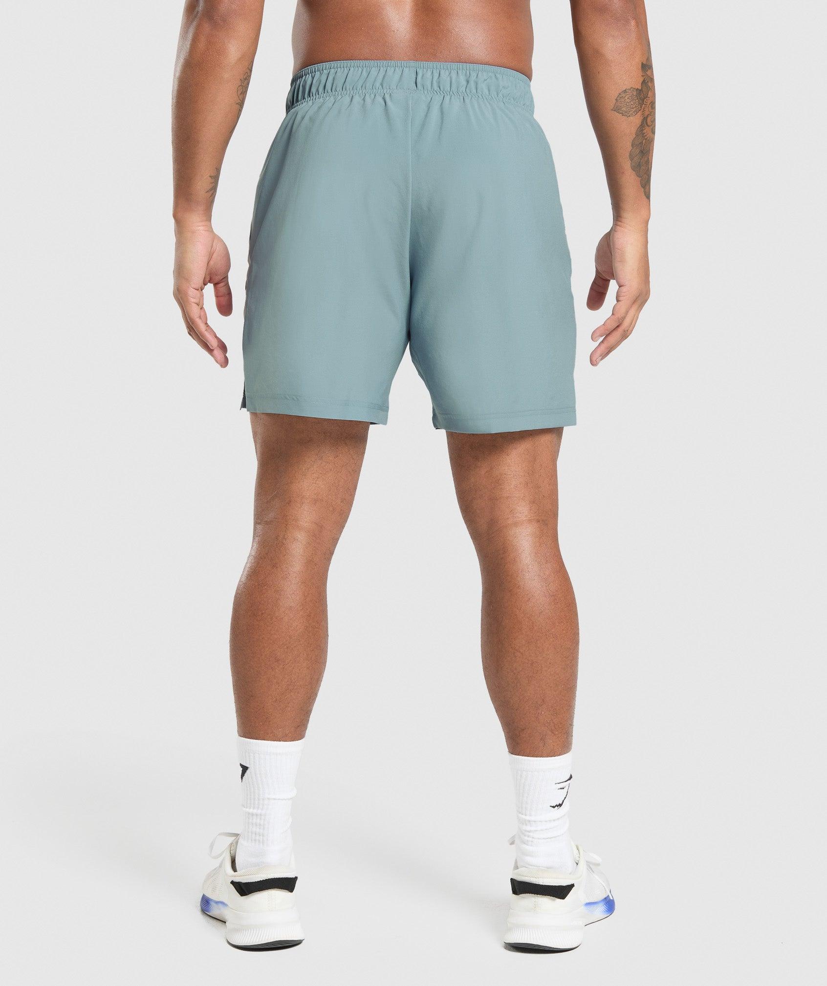 Gymshark Sport  7" Shorts - Rest Blue/Cool Blue Male Product Image