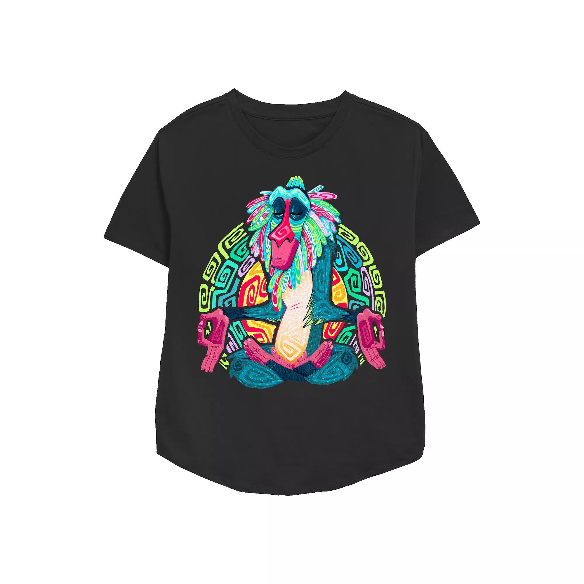 Disney's The Lion King Rafiki Relaxed Seat Pose Women's Relaxed Fit Graphic Tee,  Product Image