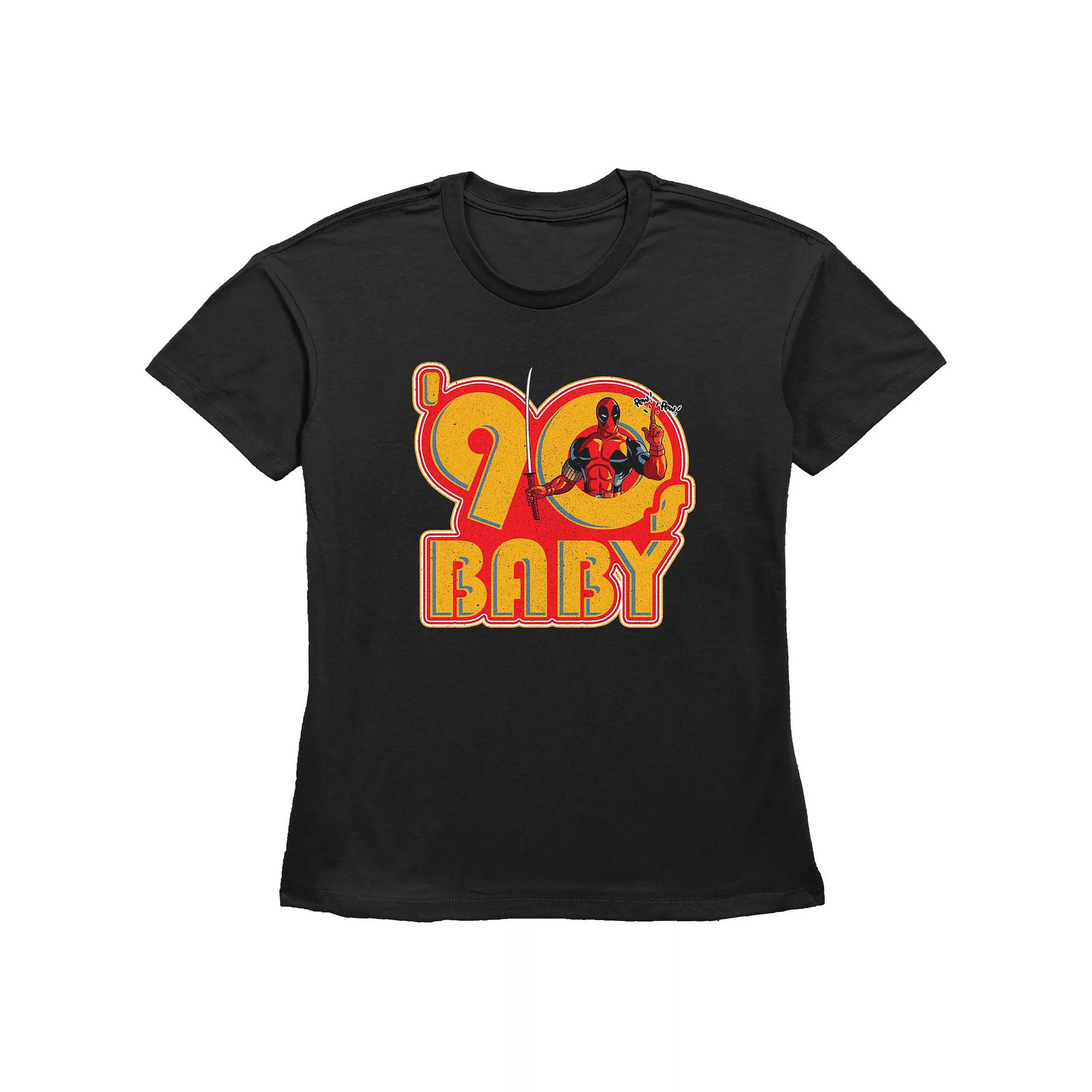 Women's Marvel Deadpool 90s Baby Graphic Tee,  Product Image