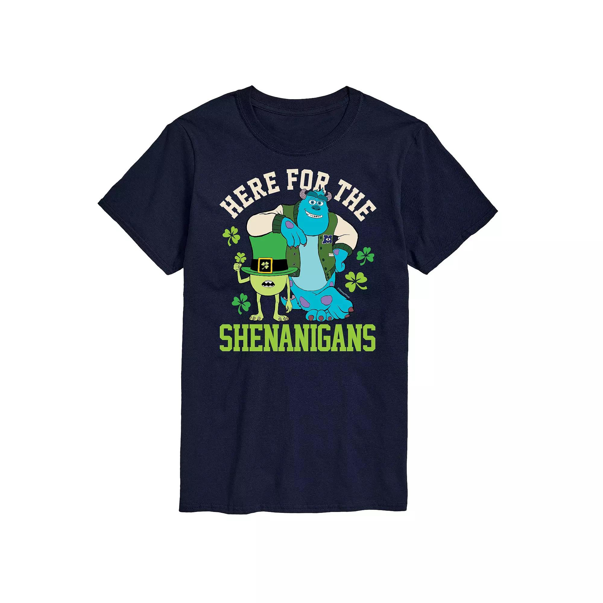 Disney's Monsters Inc. Men's Here for Shenanigans Graphic Tee,  Product Image