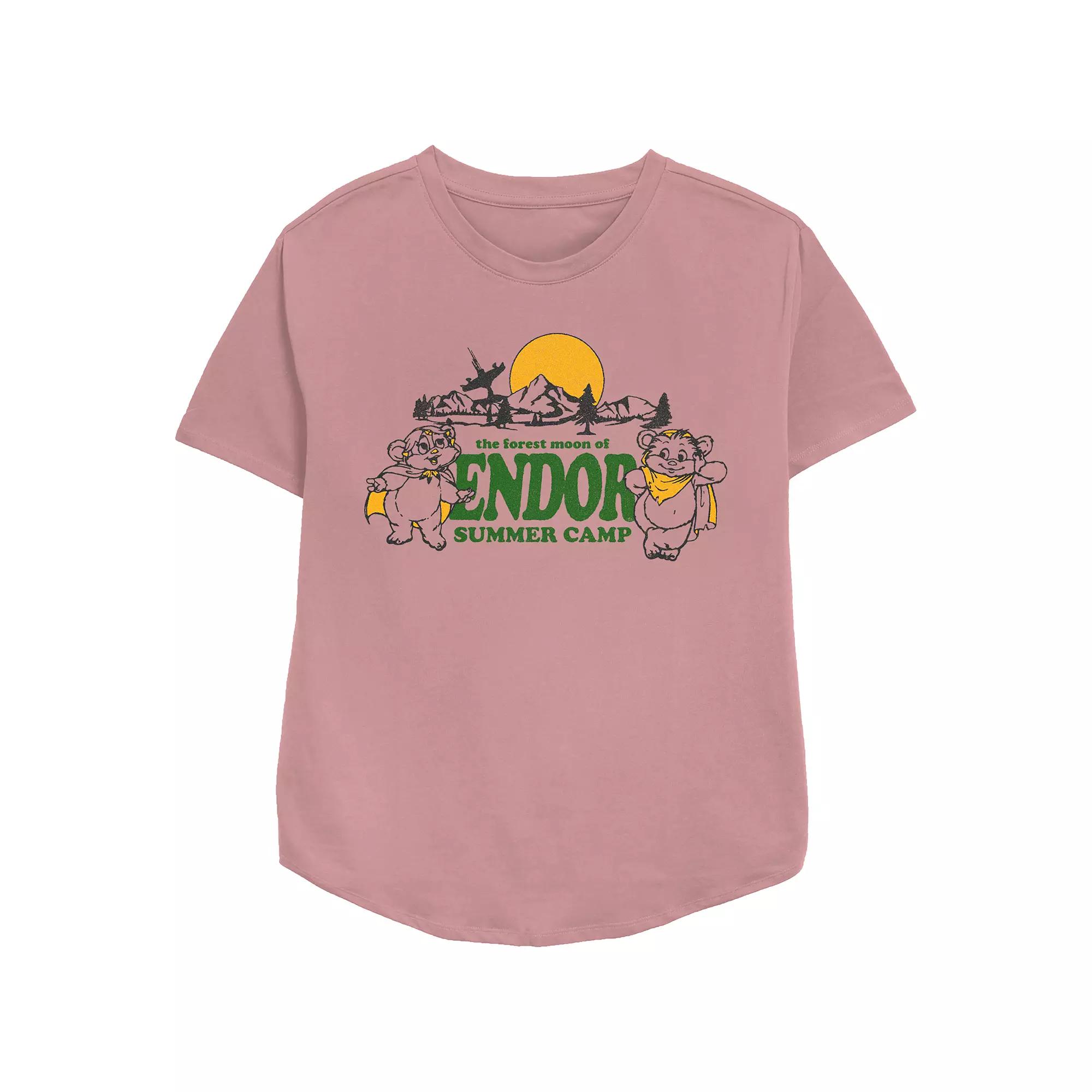 Women's Star Wars Endor Summer Camp Relaxed Fit Graphic Tee, Girl's,  Product Image