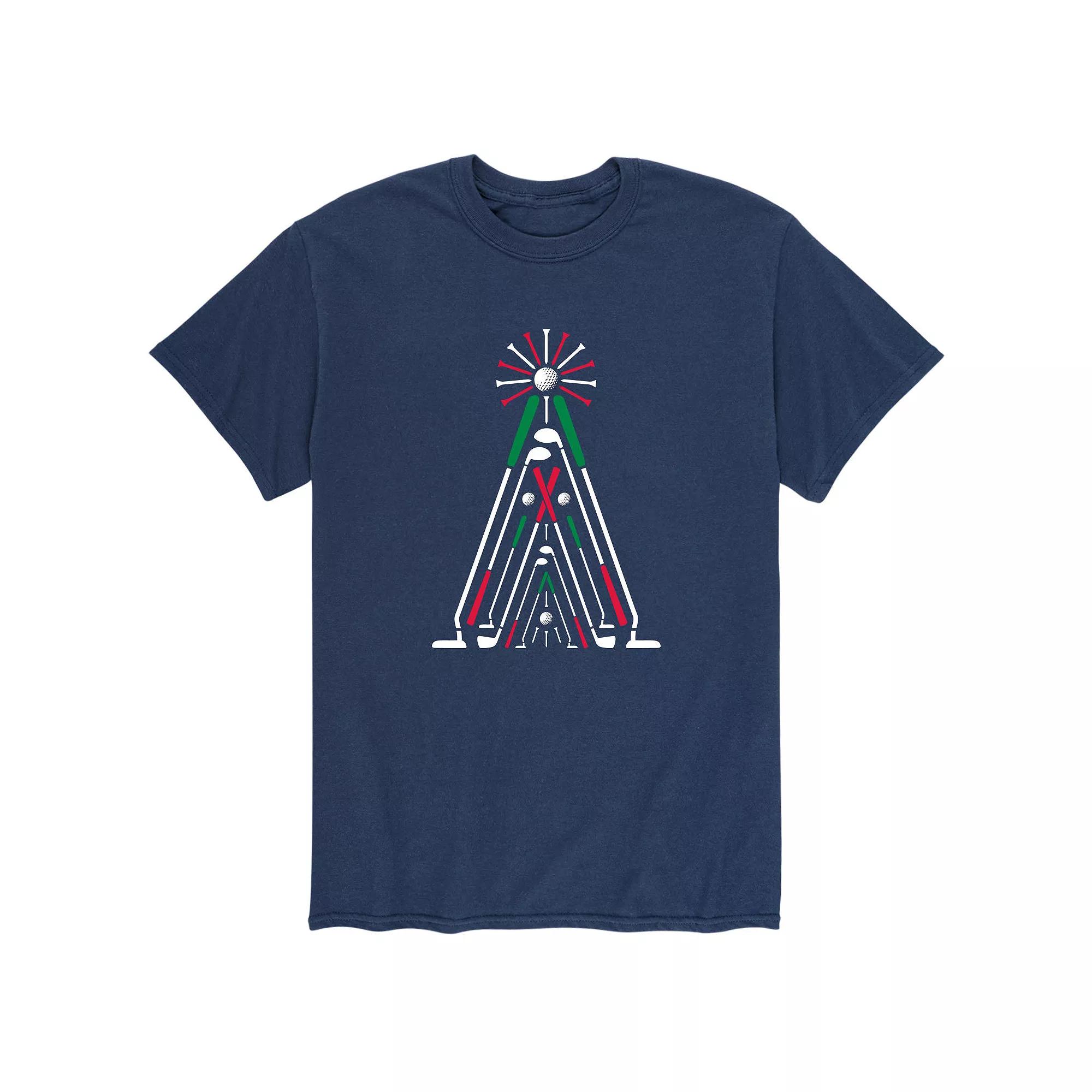 Men's Golf Christmas Tree Tee,  Product Image