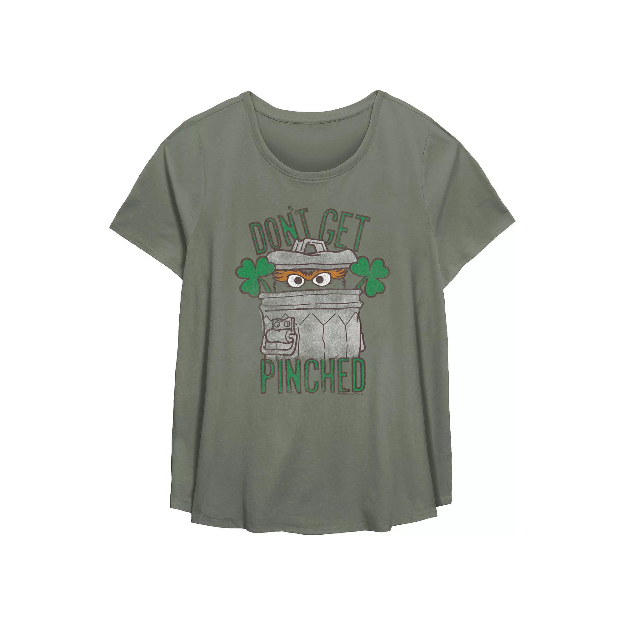 Plus Size The Simpsons St. Patrick's Day Party Flowy Graphic Tee, Women's, Size: 1XL, Green Product Image