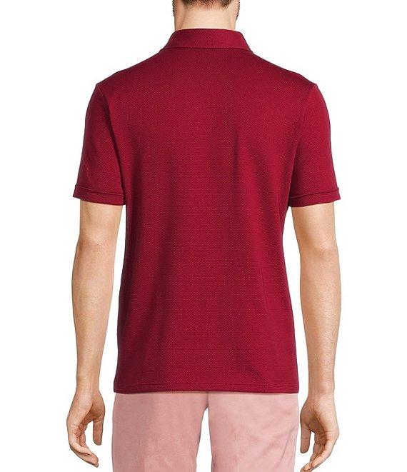 Murano From The Garden Collection Debossed Floral Print Short Sleeve Polo Shirt Product Image