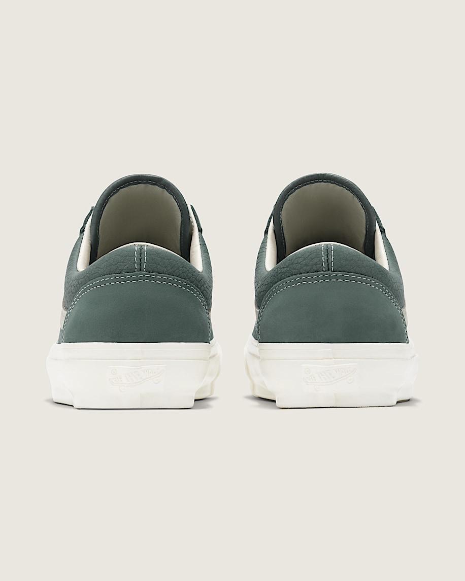 Premium Old Skool Leather Shoe in Forest Grey Green| Vans US Product Image