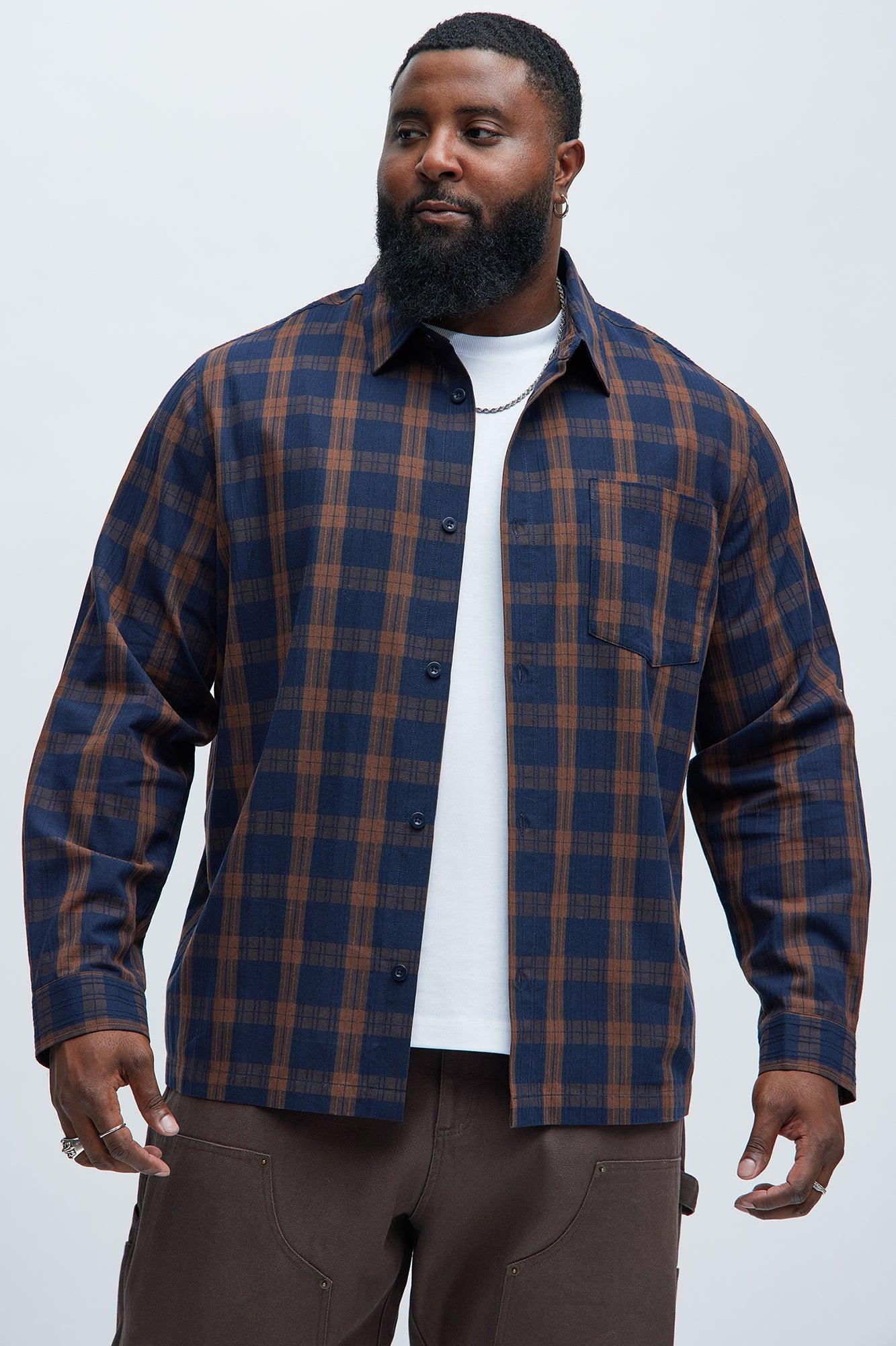 Edgar Plaid Shirt - Brown Combo Male Product Image