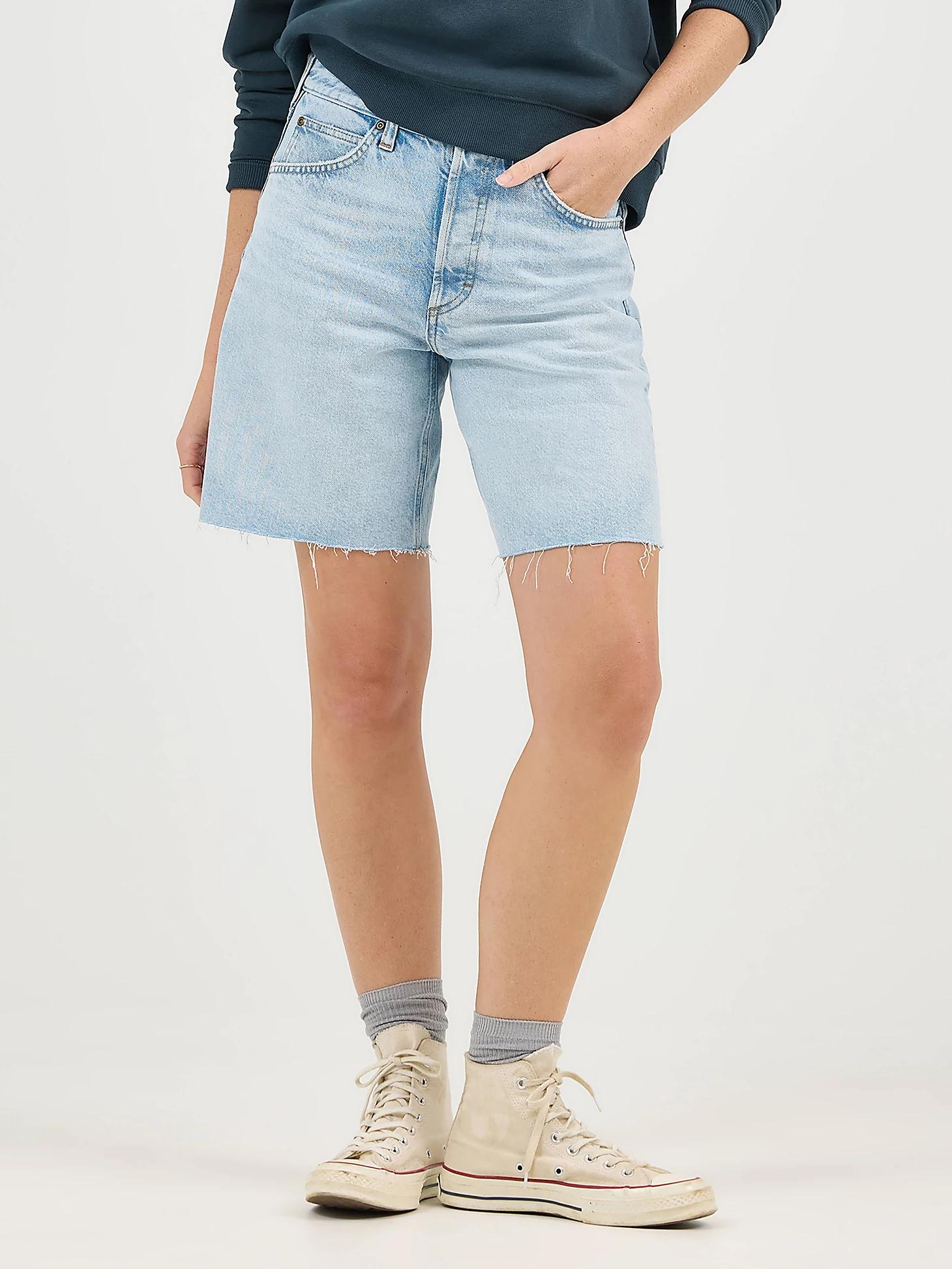 Women's Button Fly Slouch Bermuda | Women's Shorts | Lee® Product Image
