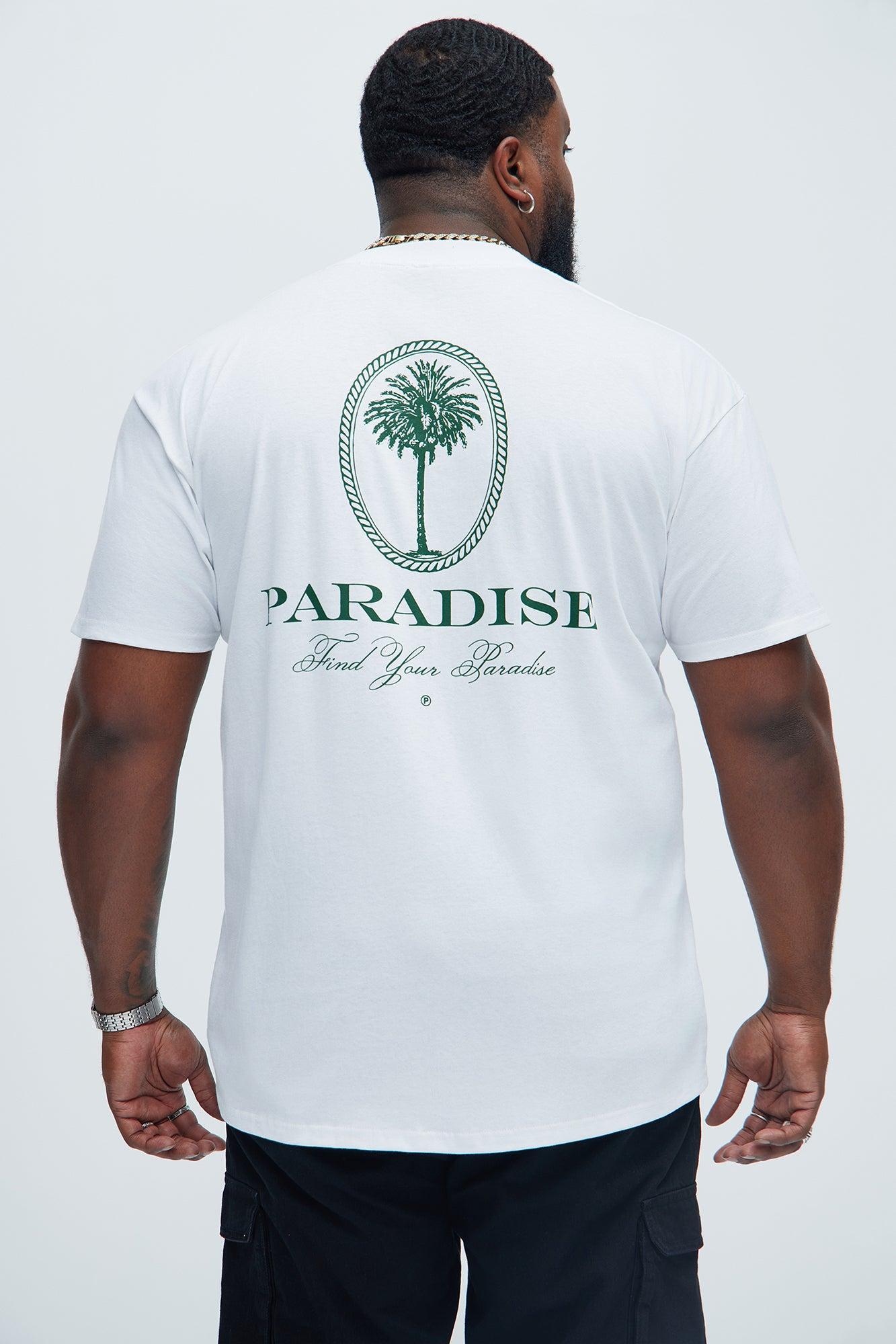 Find Your Paradise Short Sleeve Tee - White Product Image