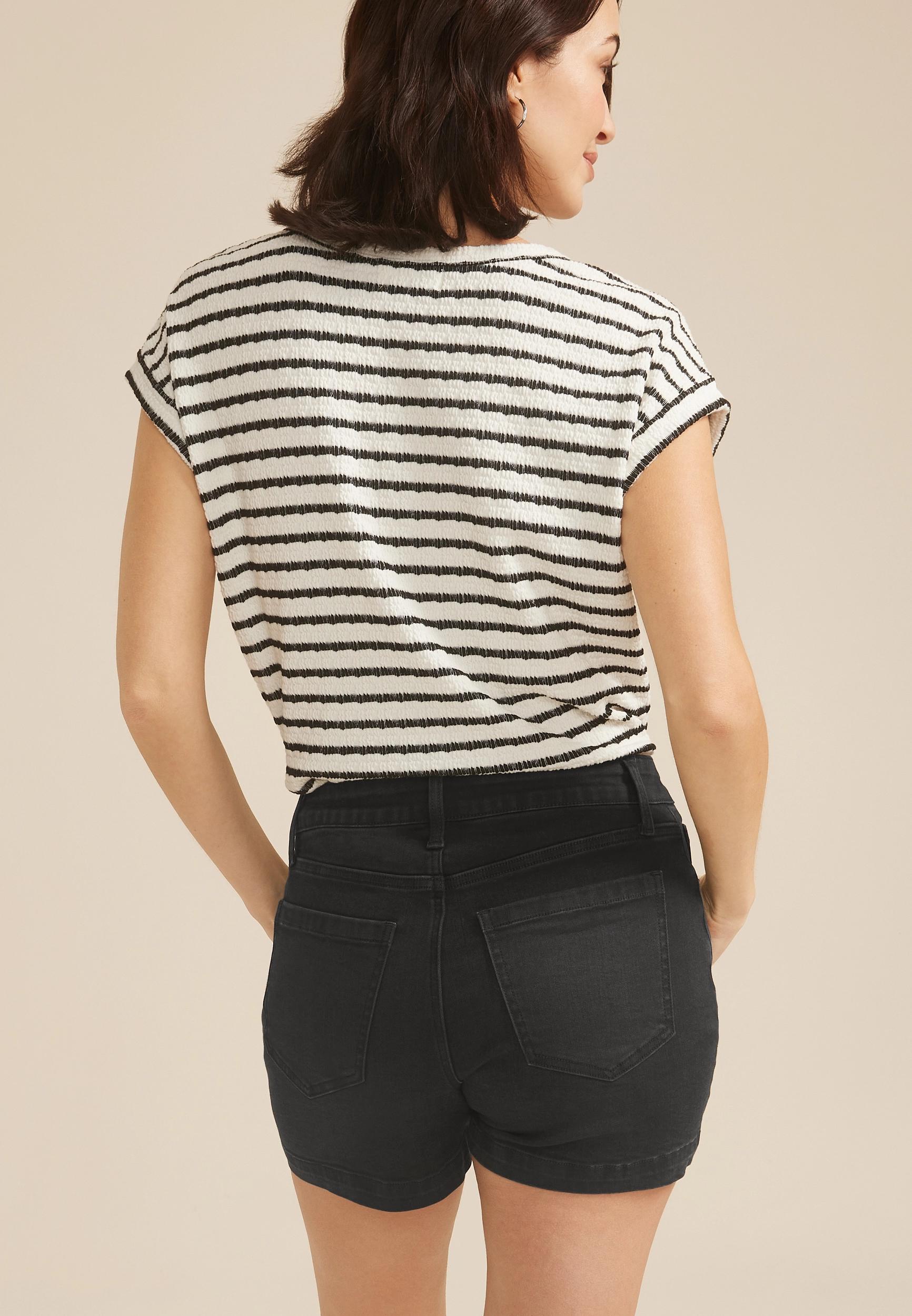 m jeans by maurices™ Black High Rise 3.5in Short Product Image