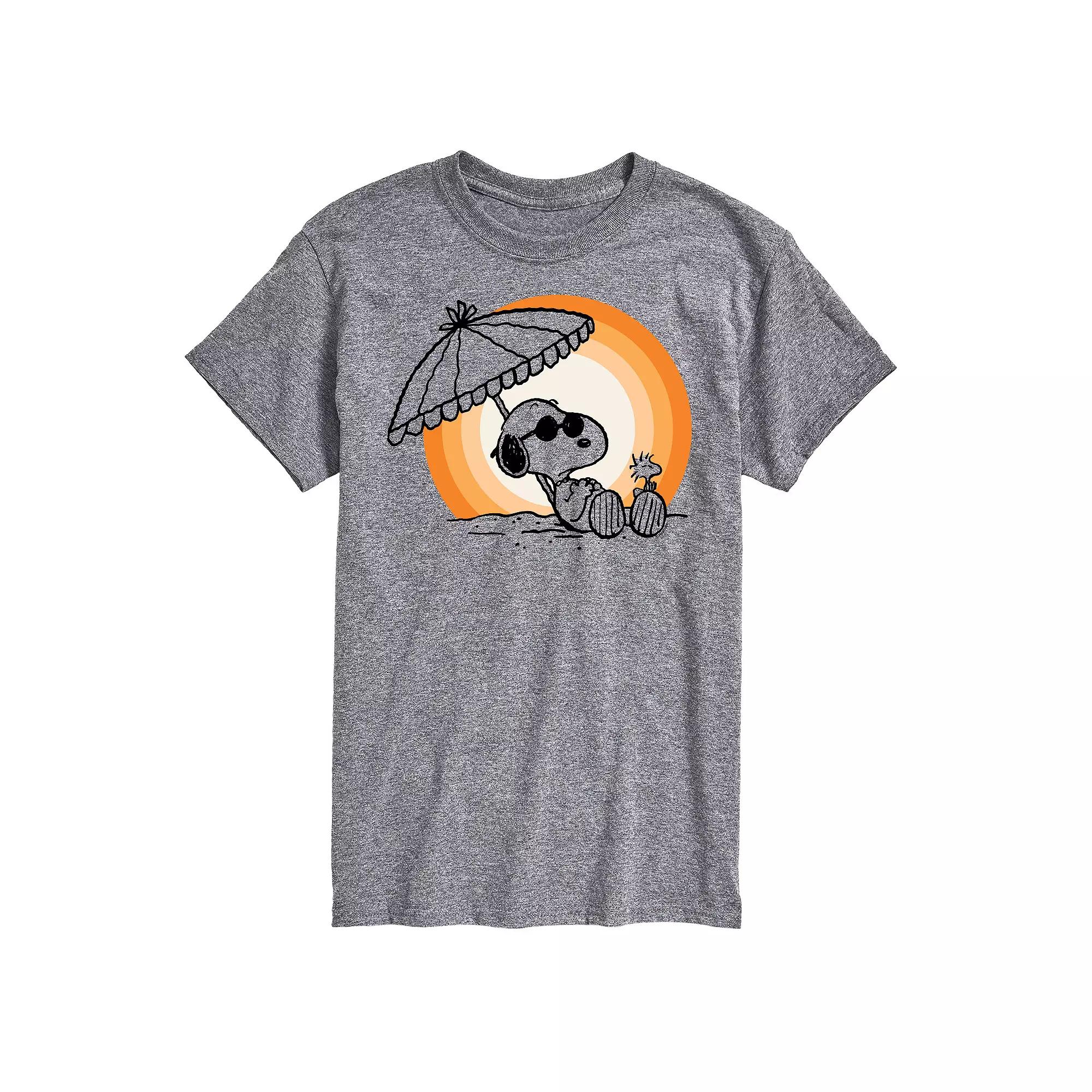 Big & Tall Peanuts Snoopy Sunset Graphic Tee, Men's,  Product Image