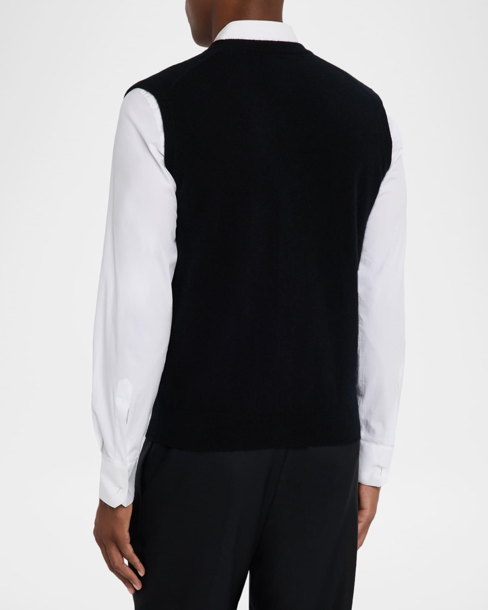 Men's Cashmere Button-Front Vest Product Image