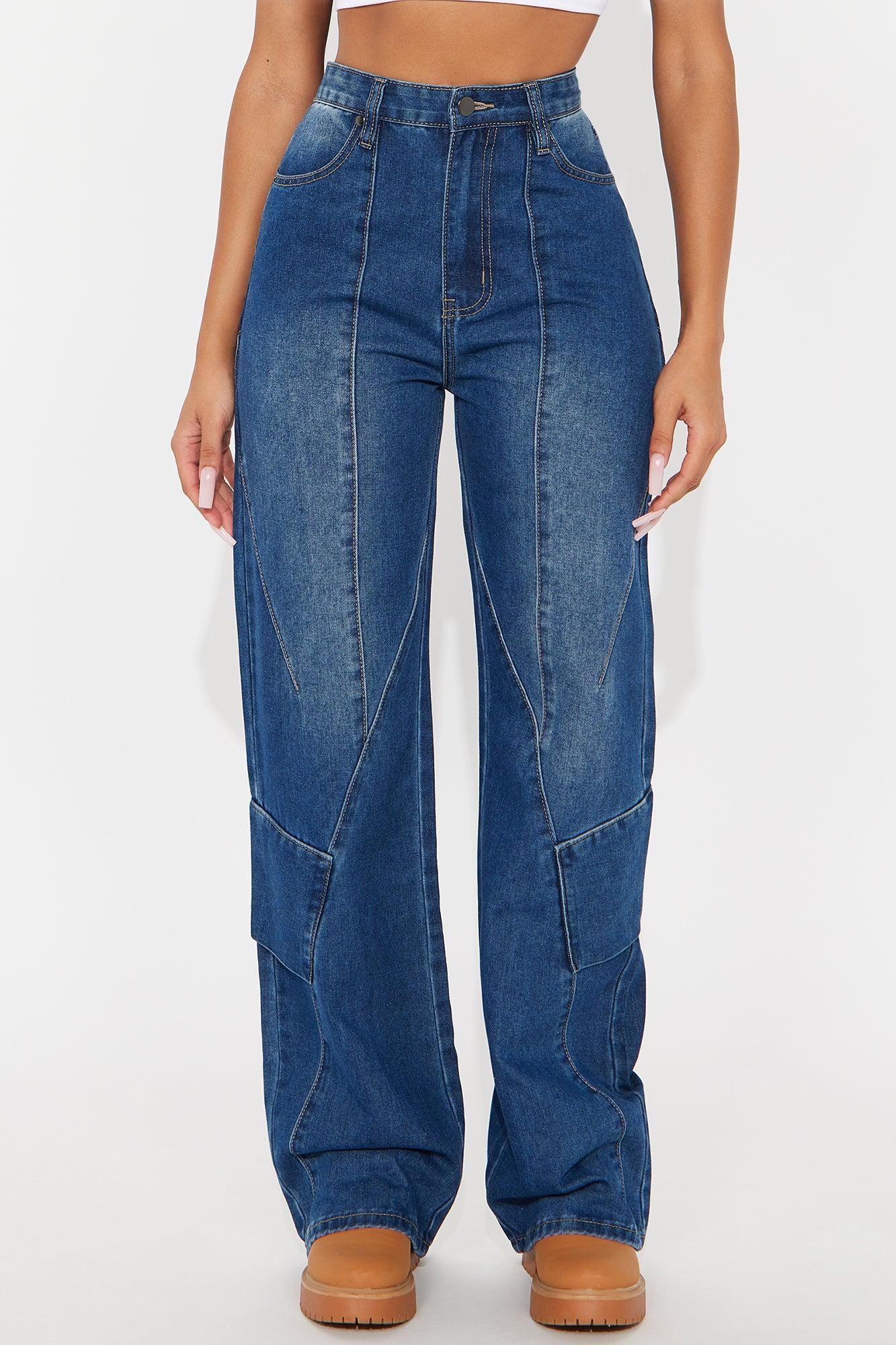 Perfectly Aligned Straight Leg Jeans - Dark Wash Product Image