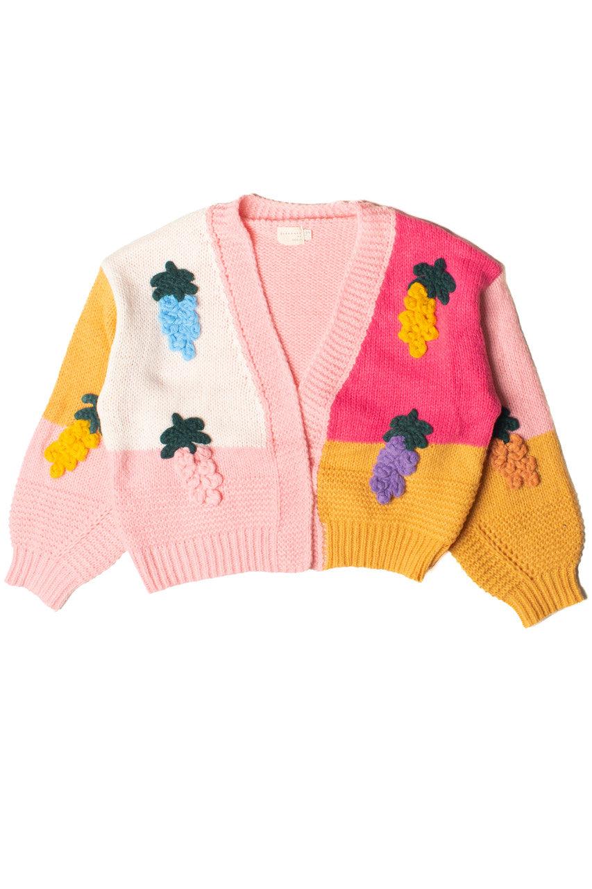 Rainbow Fruit 3D Applique Cardigan Product Image