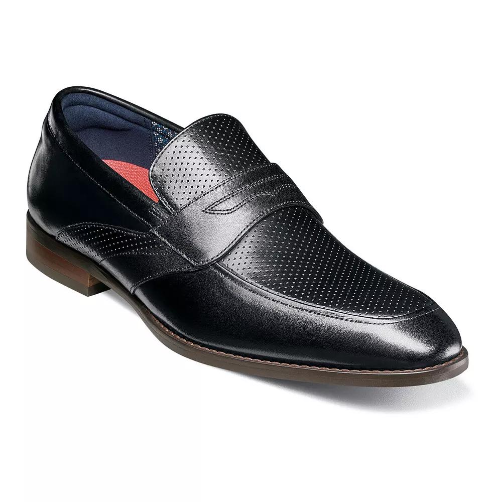 Stacy Adams Karnes Mens Leather Penny Loafers Product Image