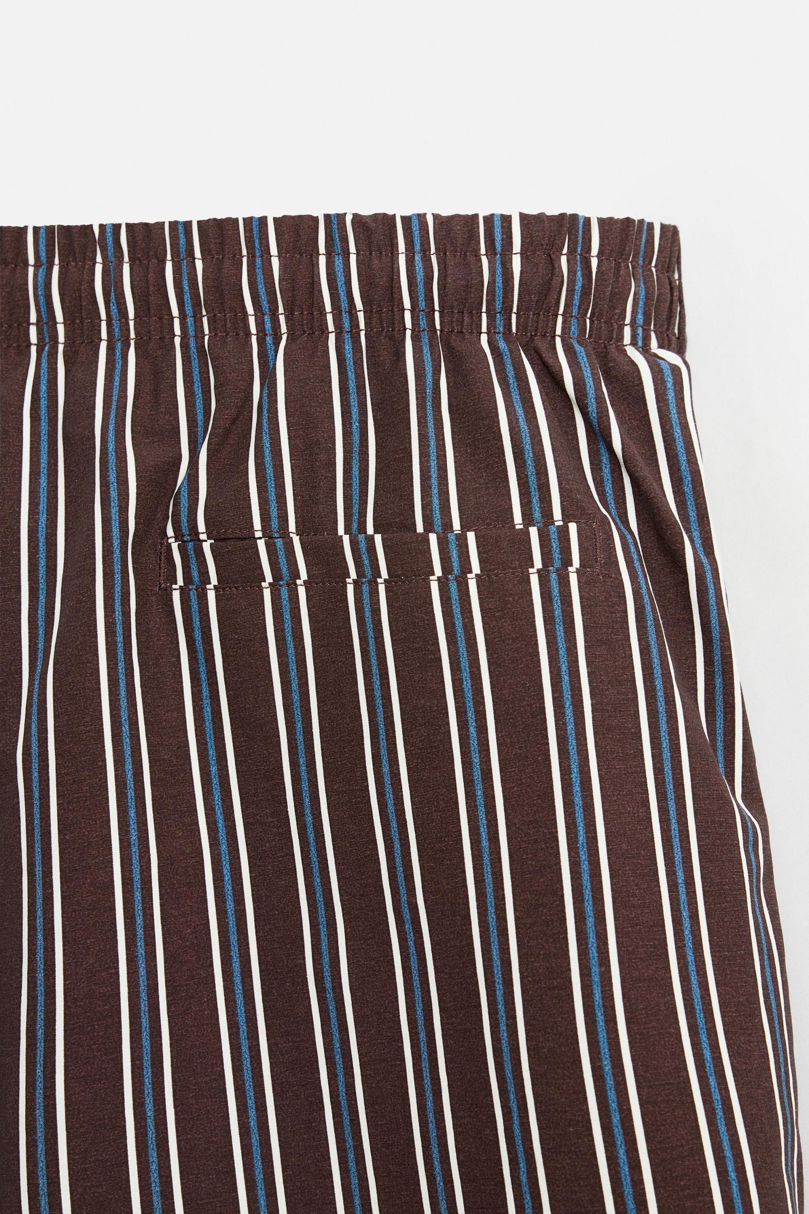 STRIPED MID-LENGTH SWIMSUIT Product Image
