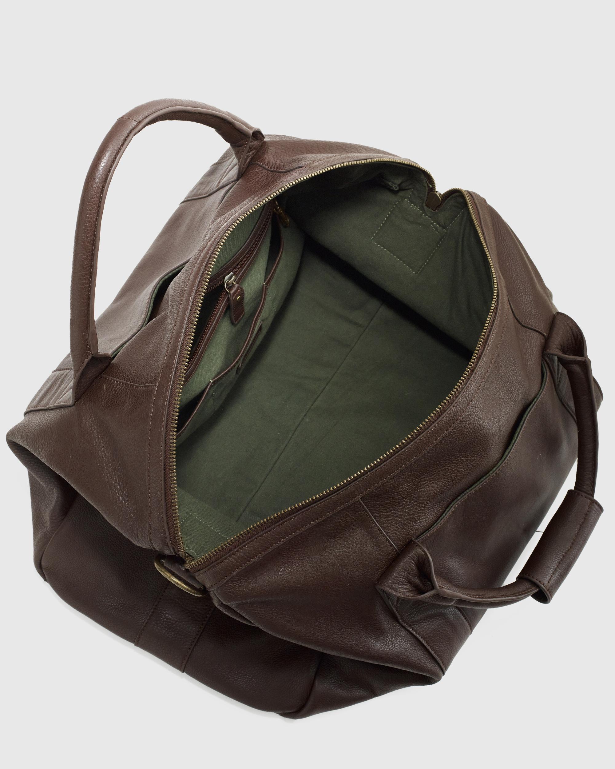 Quince | Men's Nappa Leather Duffle Bag in Black Product Image