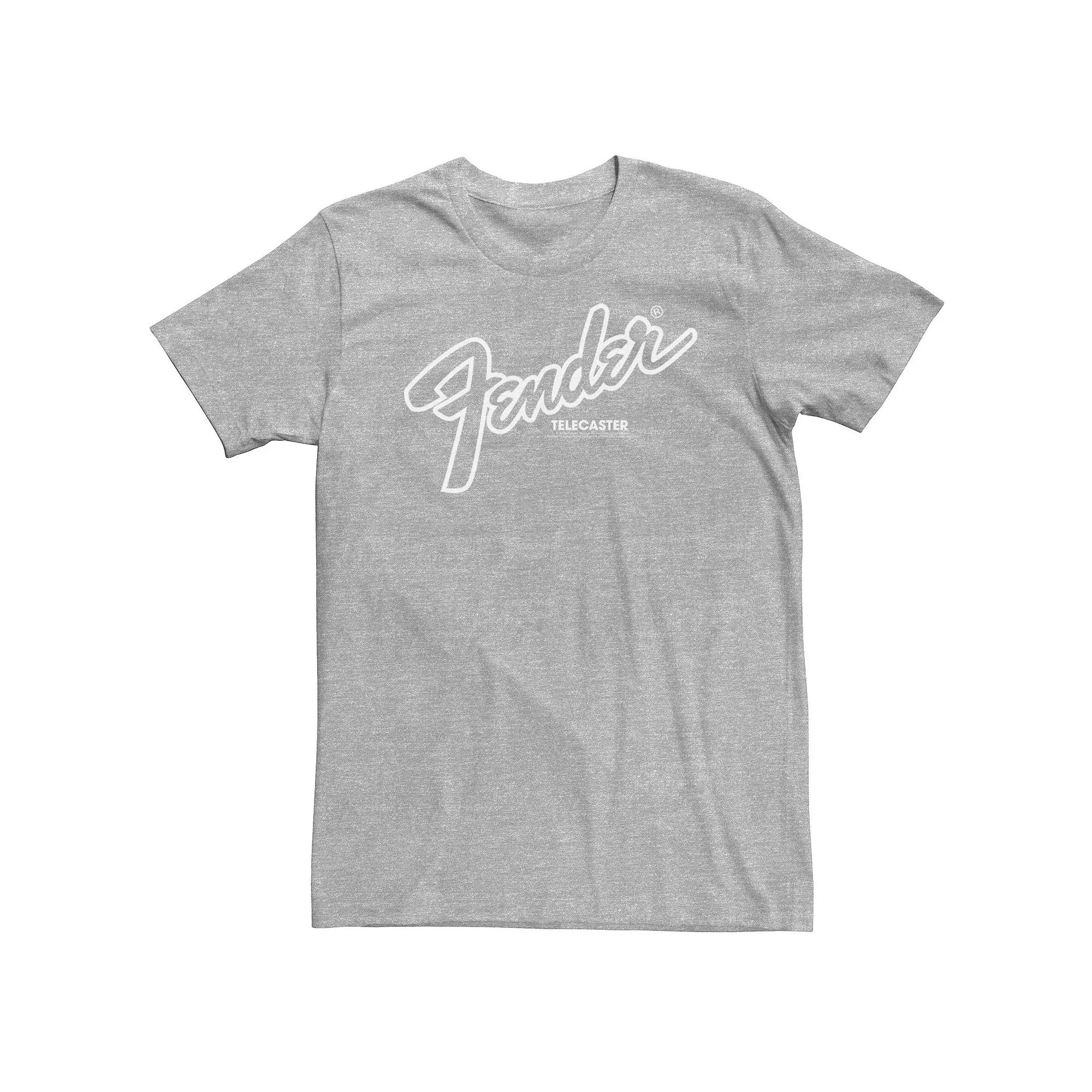 Big & Tall Fender Telecaster Logo Outline Tee, Men's,  Product Image