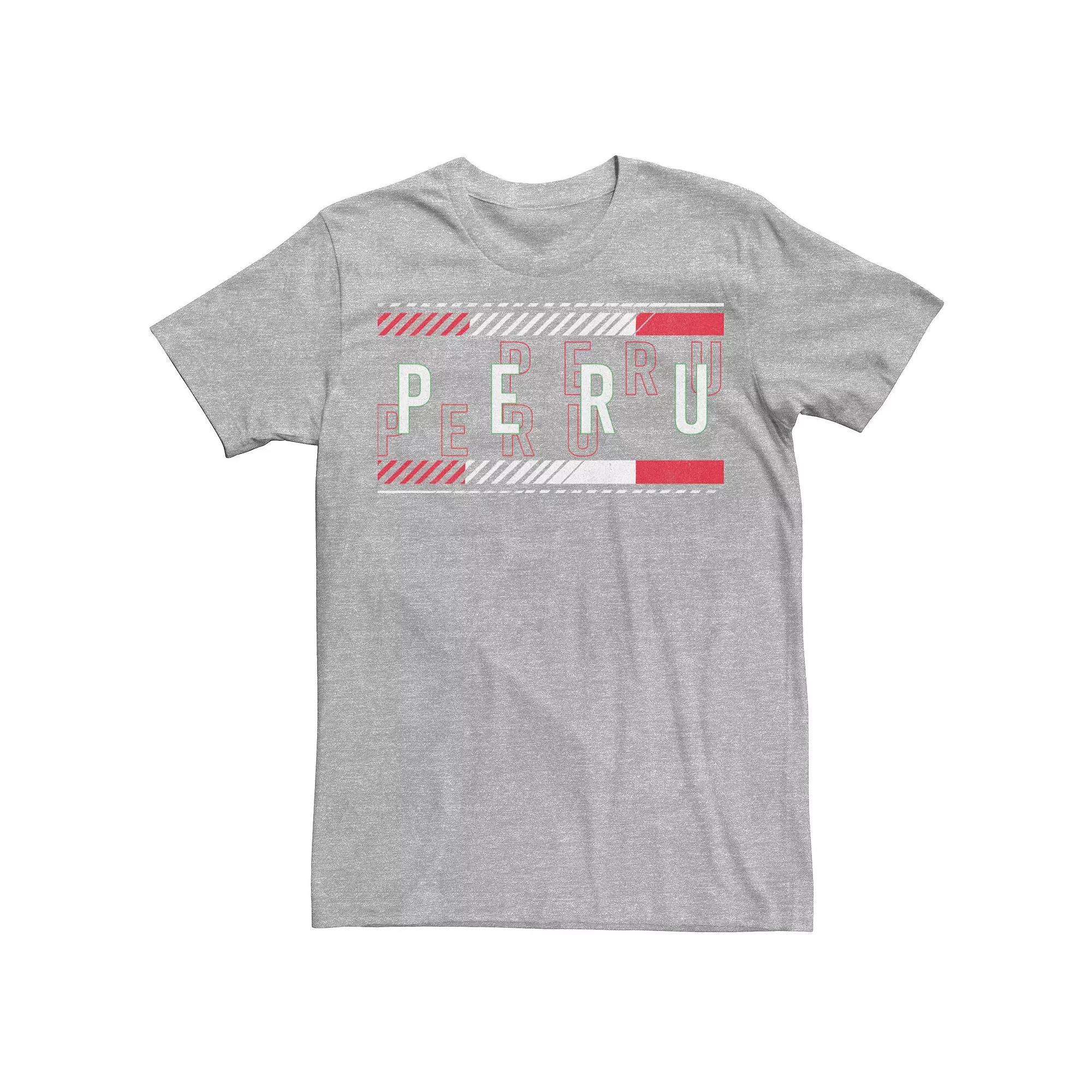 Men's Gonzales Peru Text Overlay Tee,  Product Image