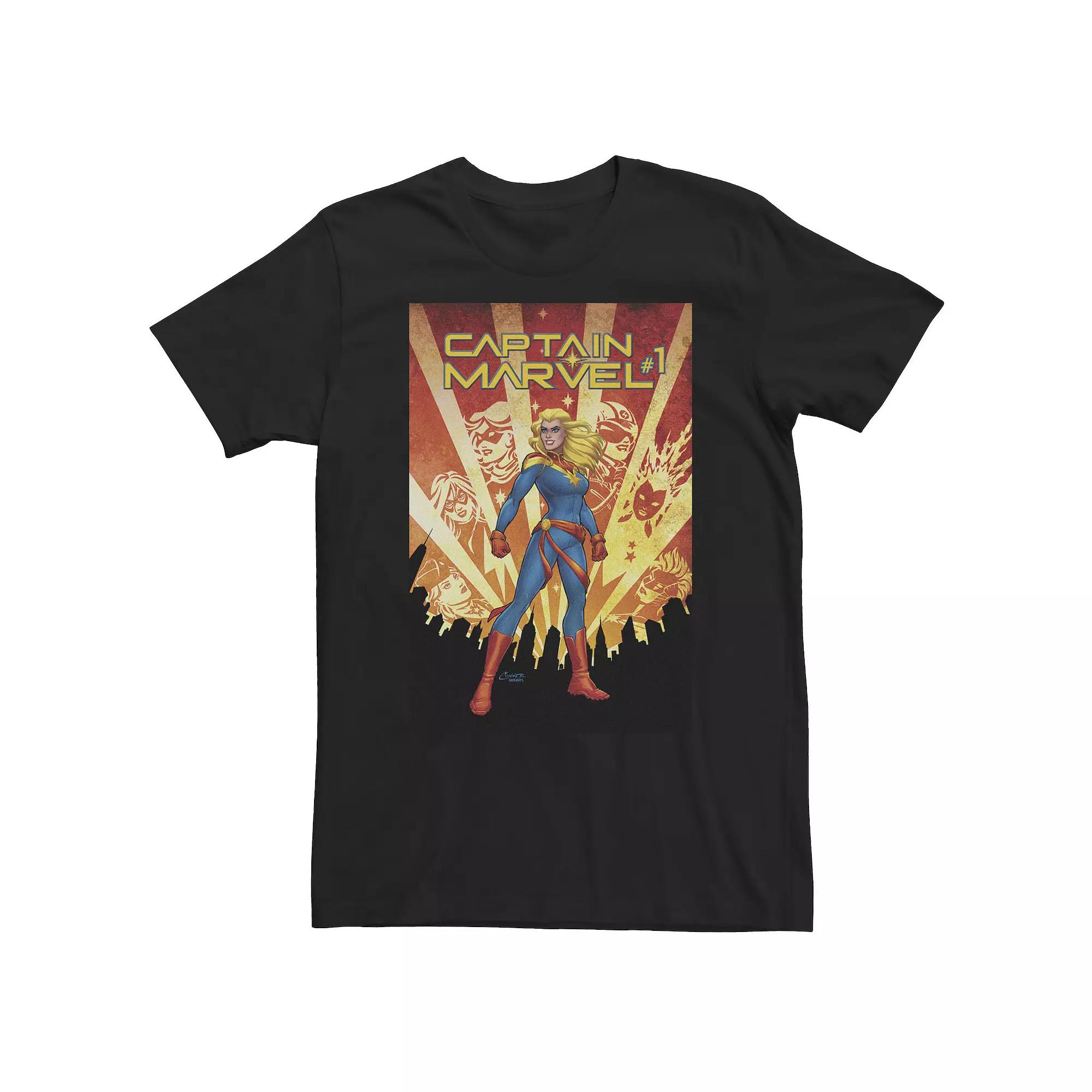Big & Tall Marvel Comixology Captain Marvel Re-Entry Comic Cover Tee, Men's,  Product Image