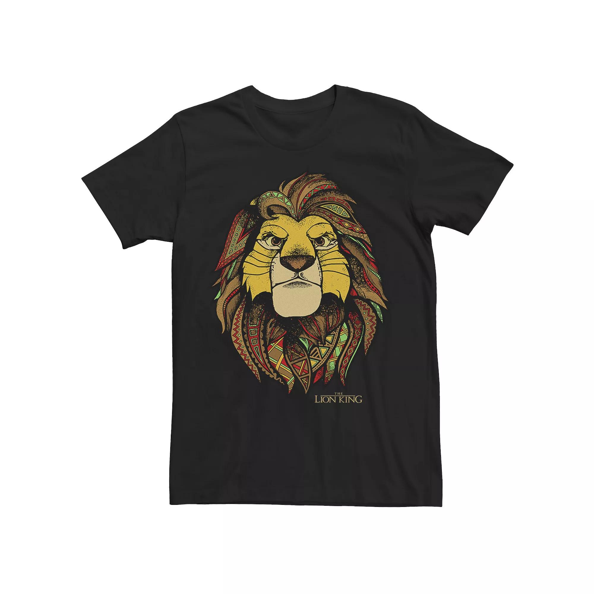 Disney's The Lion King Men's Geometric Colorful Simba Tee,  Product Image