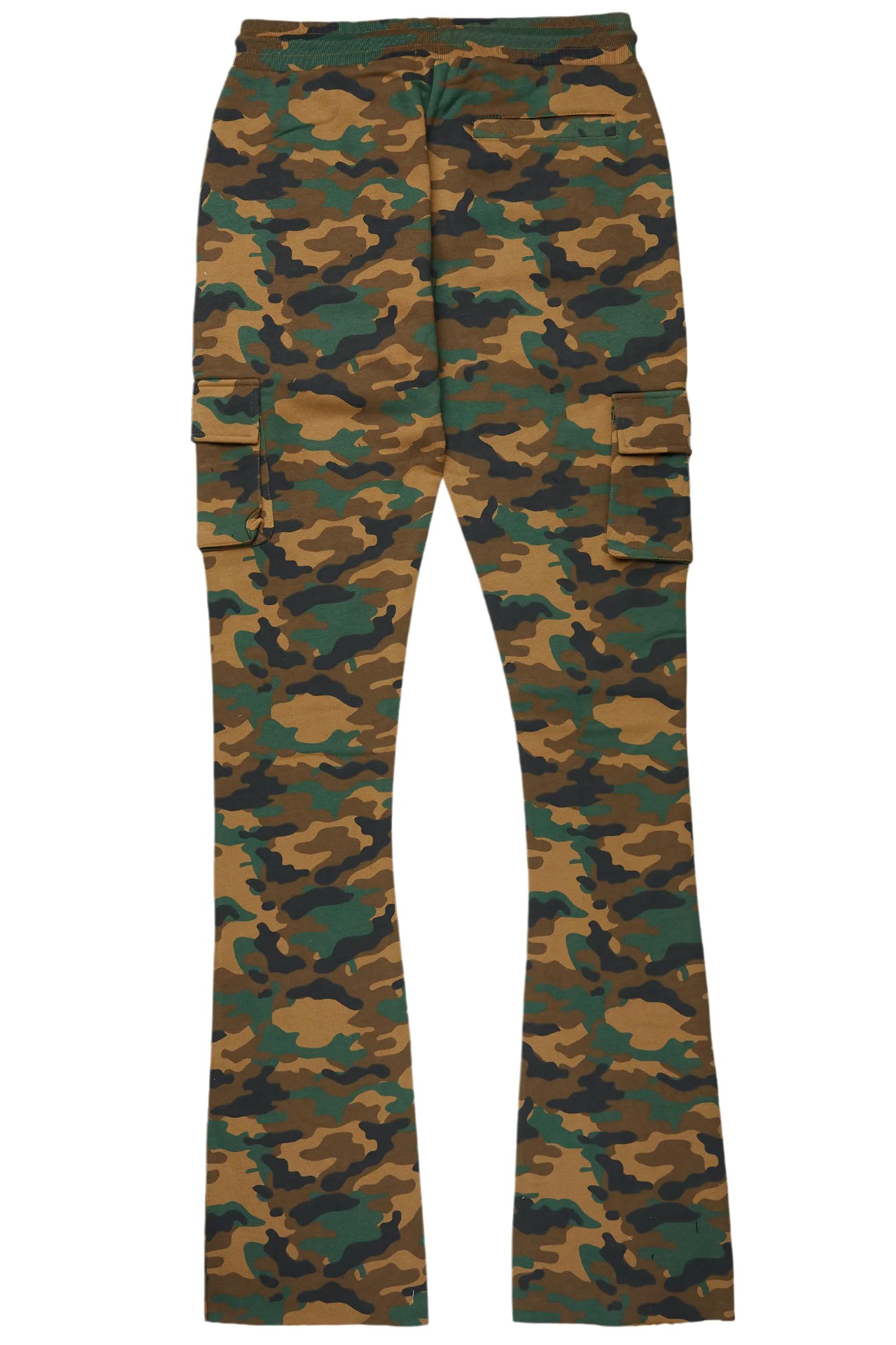 Admir Faded Camo Stacked Flare Pant Male Product Image
