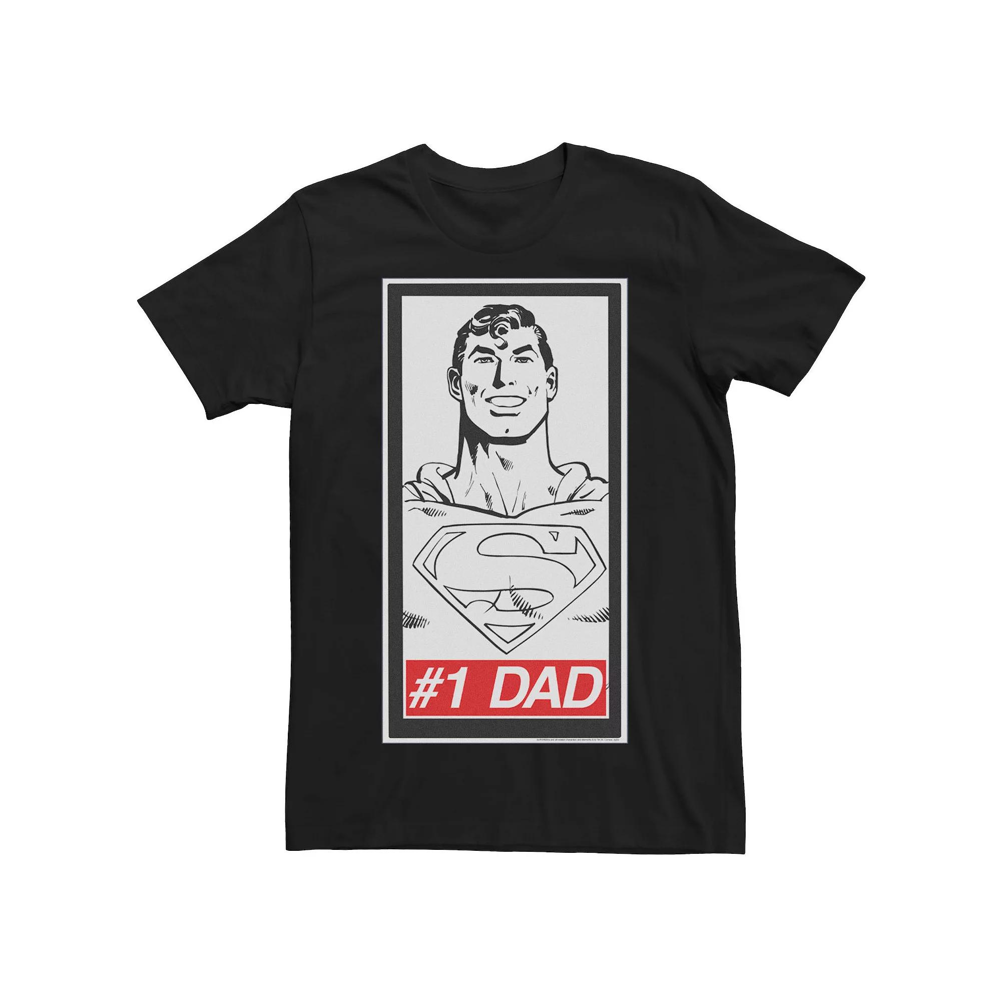 Men's DC Comics Superman #1 Dad Poster Tee,  Product Image