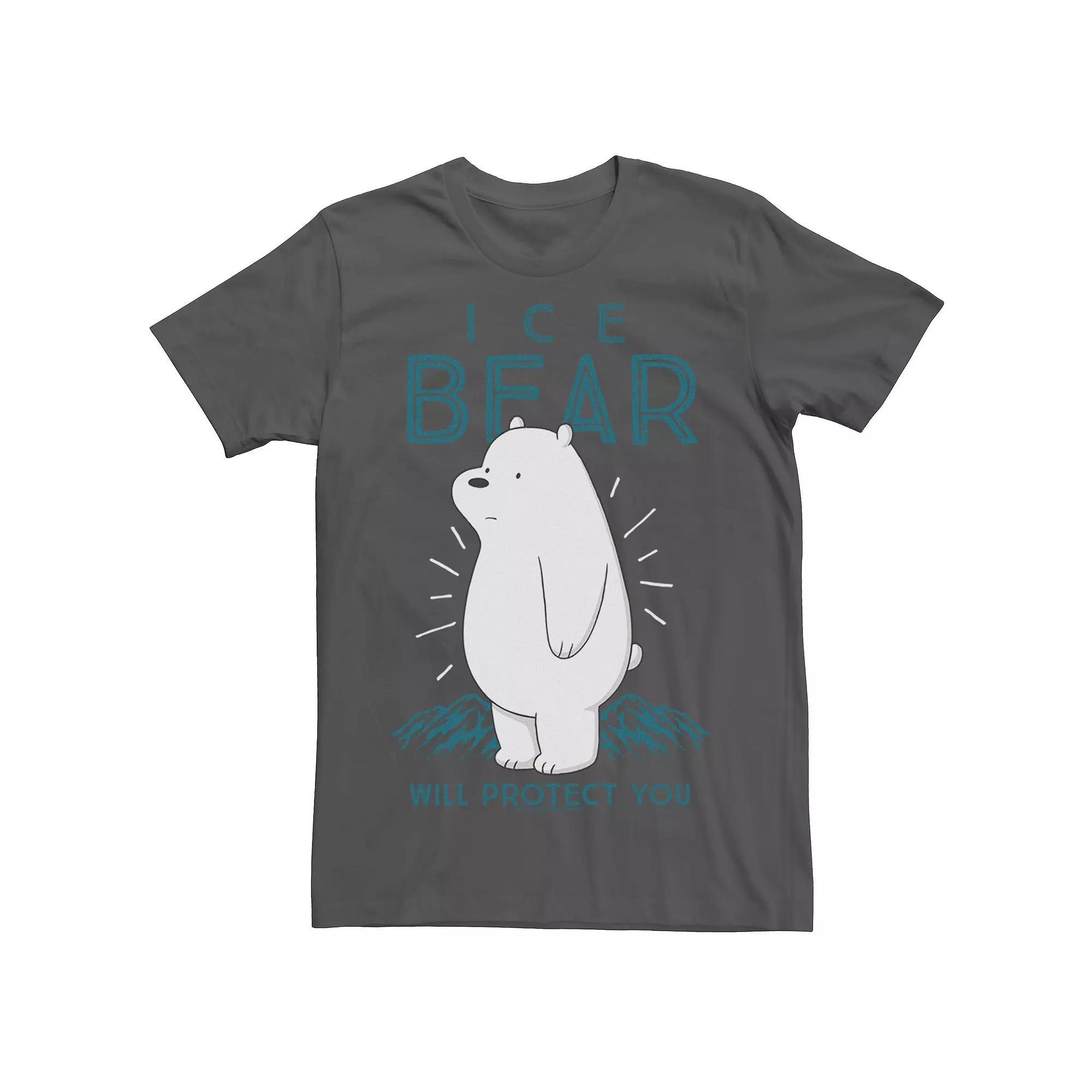 Men's Cartoon Network We Bare Bears Ice Bear Will Protect You Tee,  Product Image