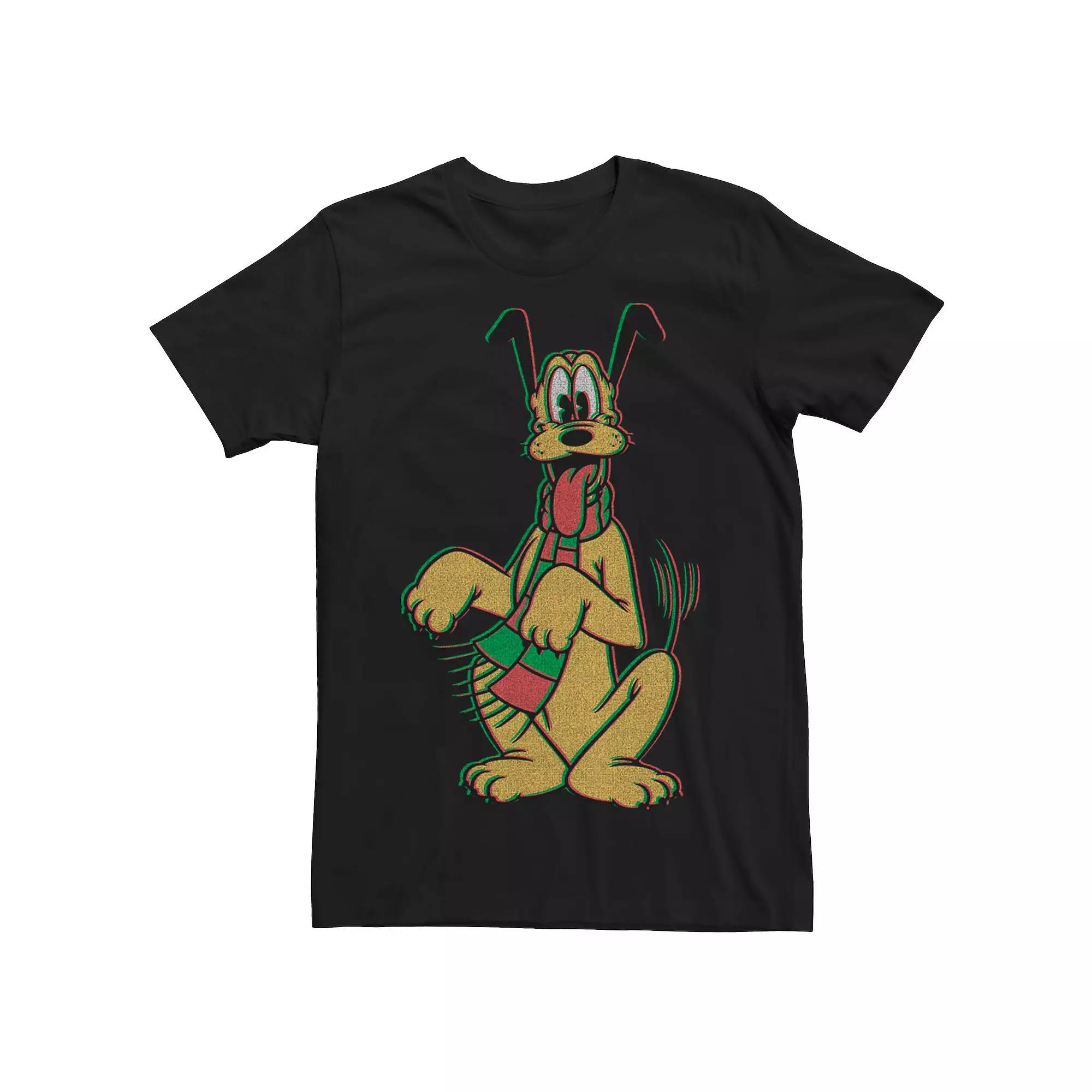 Disney's Pluto Men's Christmas Style Portrait Tee,  Product Image
