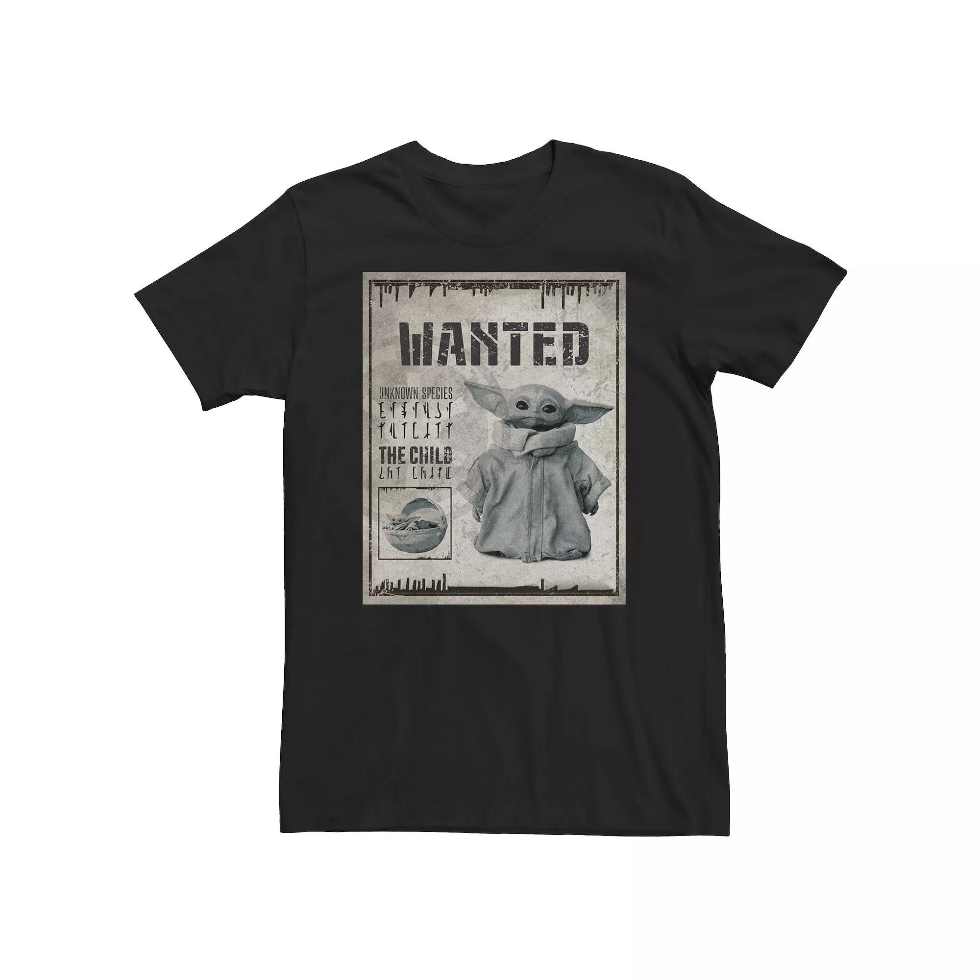 Big & Tall Star Wars The Mandalorian The Child Wanted Poster Tee, Men's,  Product Image