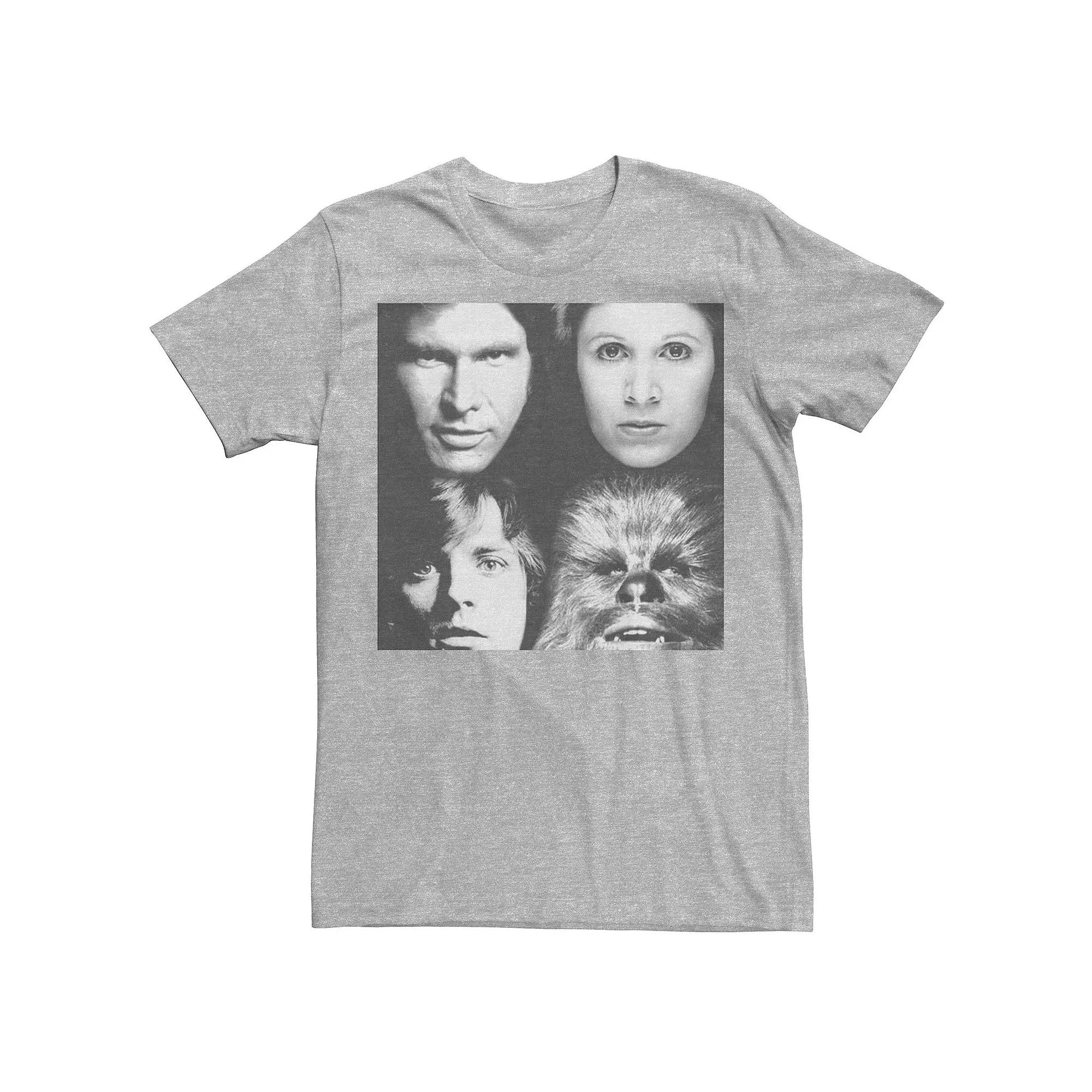 Men's Star Wars Four Faces Tee, Size: 3XL, Athletic Grey Product Image