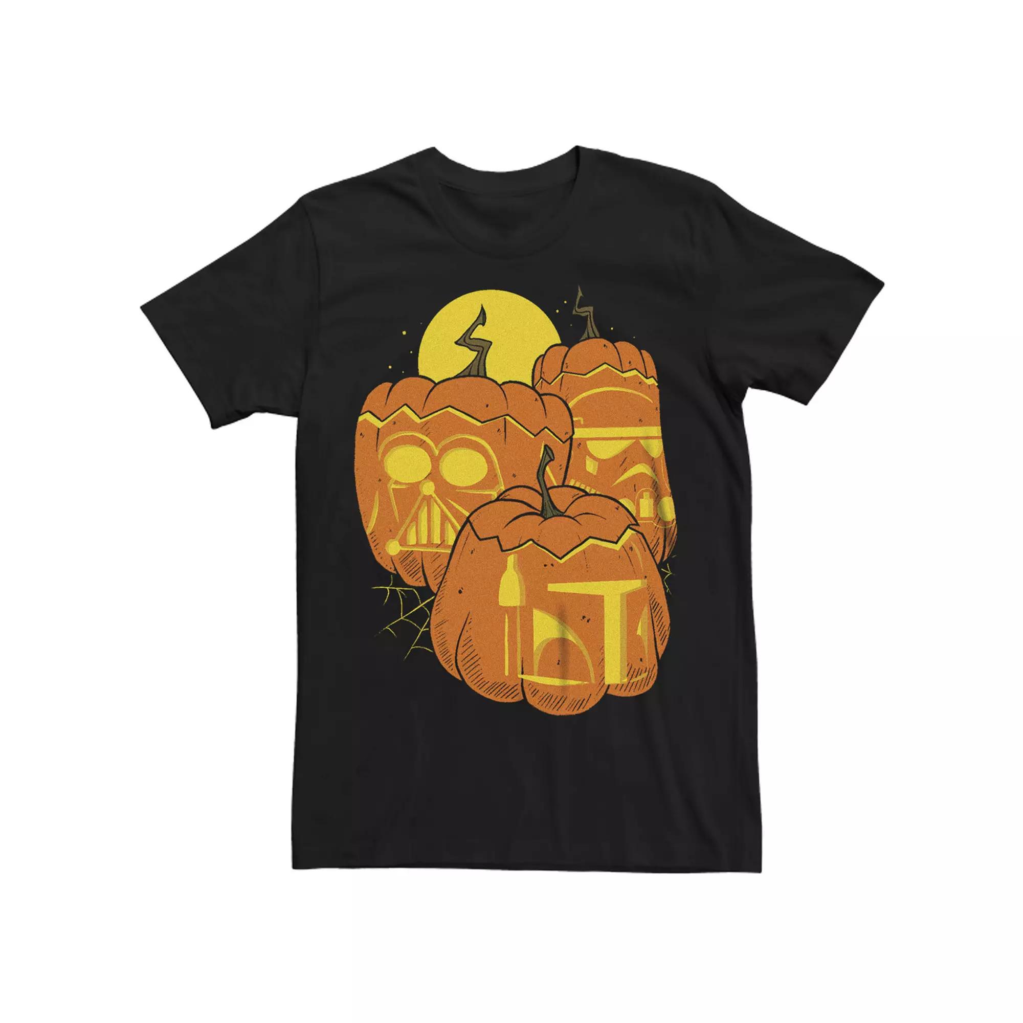 Men's Star Wars Dark Side Carved Pumpkins Graphic Tee,  Product Image