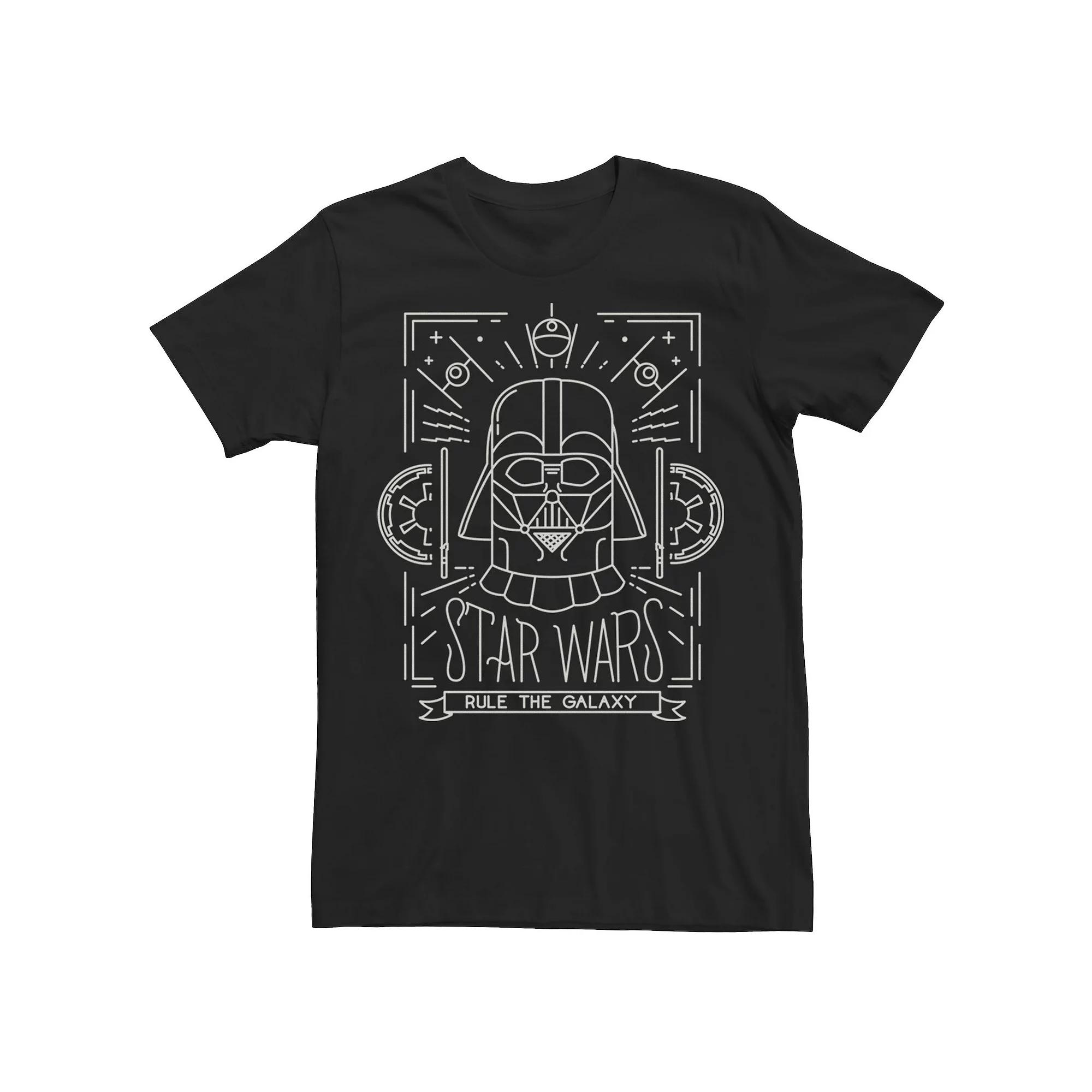 Men's Star Wars Darth Vader Vintage Craft Poster Line Art Tee,  Product Image