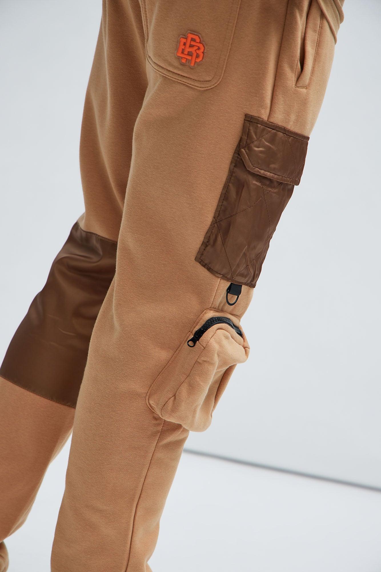 Stay Ready Cargo Sweatpants - Tan Product Image