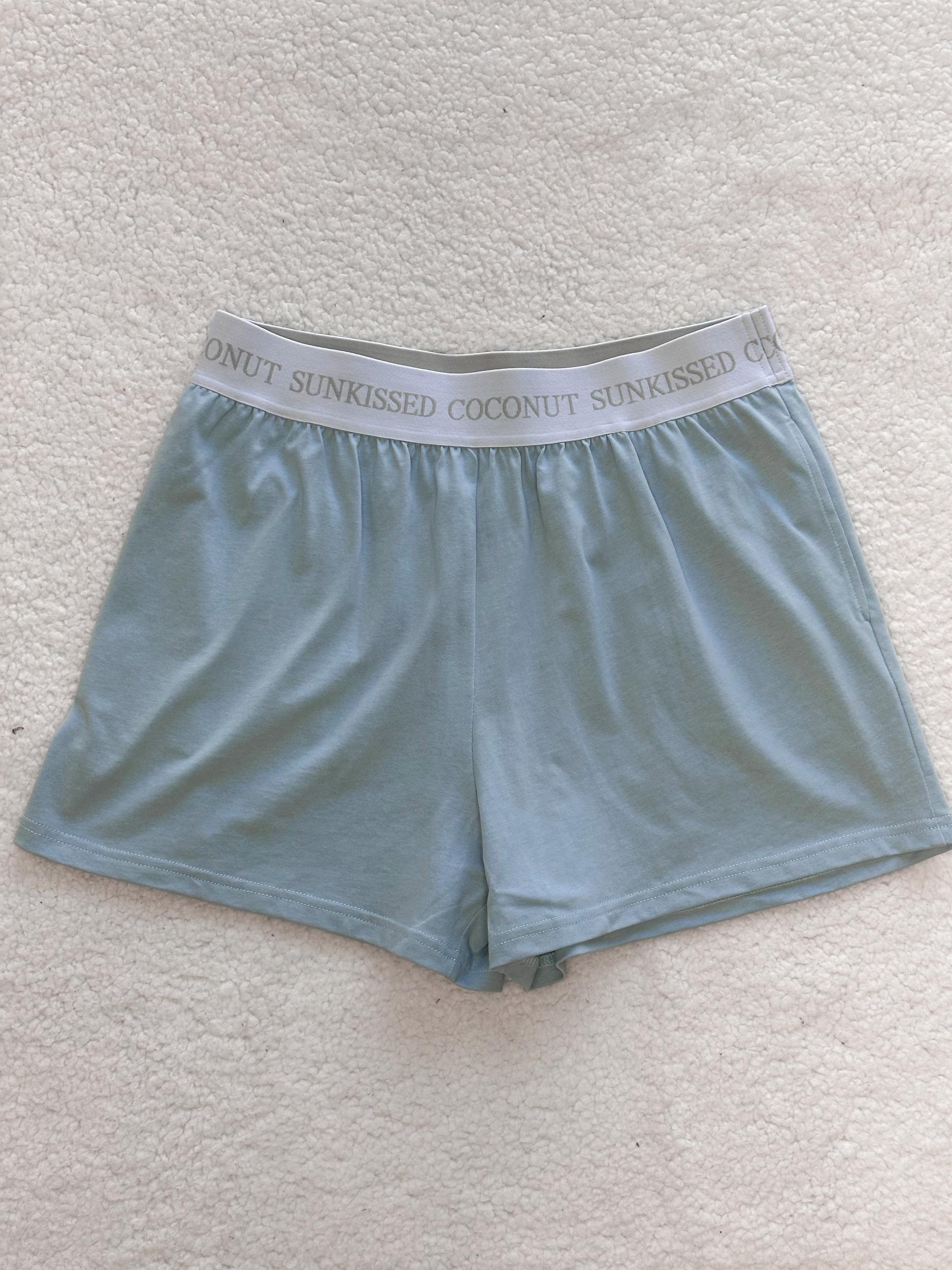 Coastal Blue Basic Watercolor Shorts Product Image