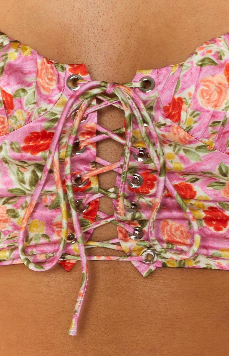 Cressida Corset Red Print Product Image