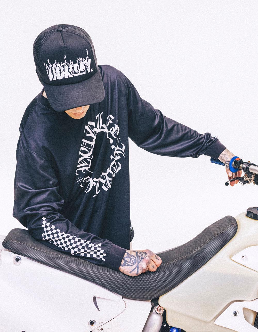 HURLEY x Travis Barker Flame Trucker Hat - BLACK Product Image