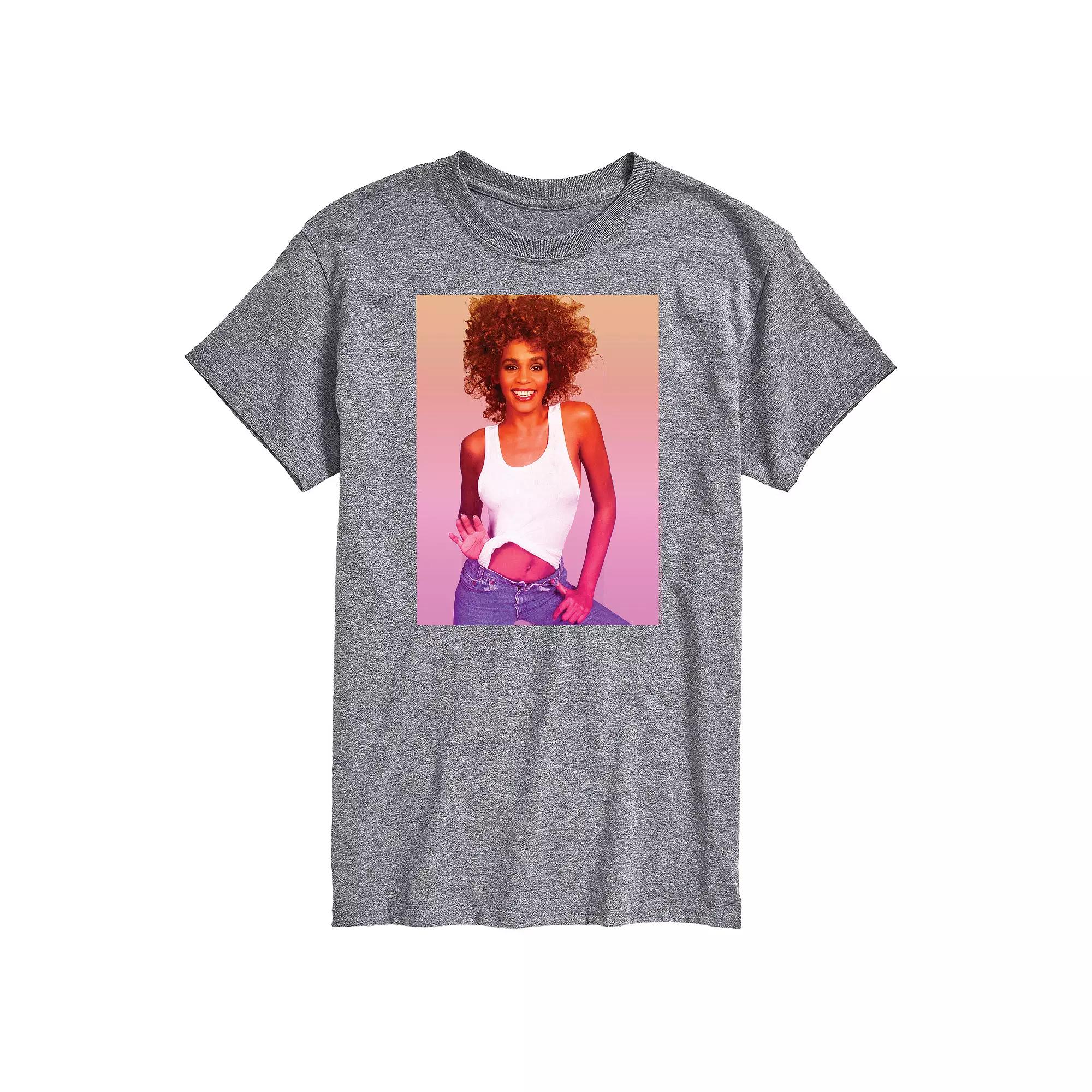 Big & Tall Whitney Houston Photo Tee, Men's,  Product Image