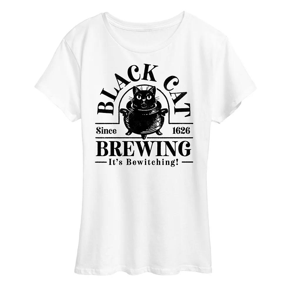 Women's Black Cat Brewing Graphic Tee,  Product Image