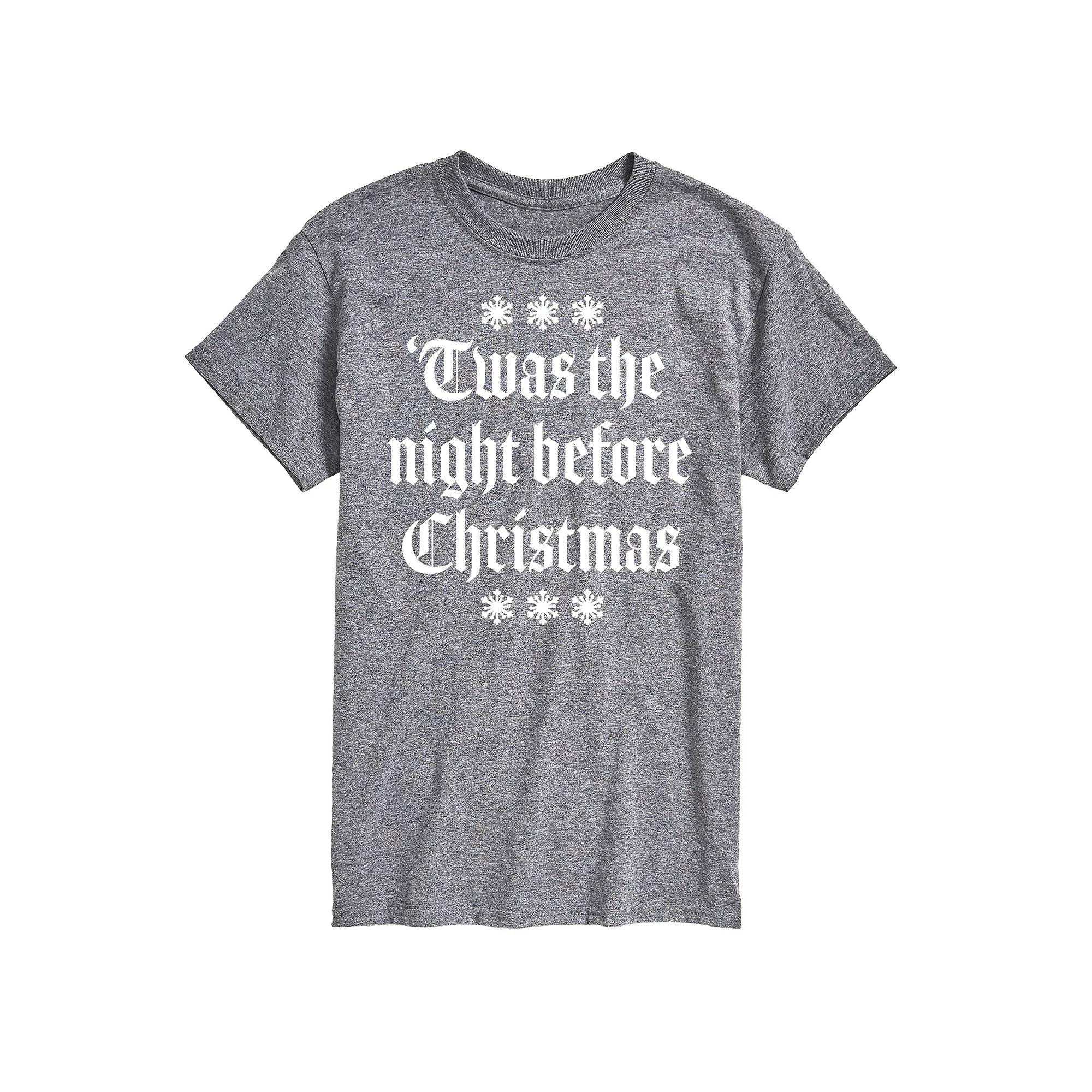 Big & Tall T'was The Night Before Christmas Graphic Tee, Men's,  Product Image