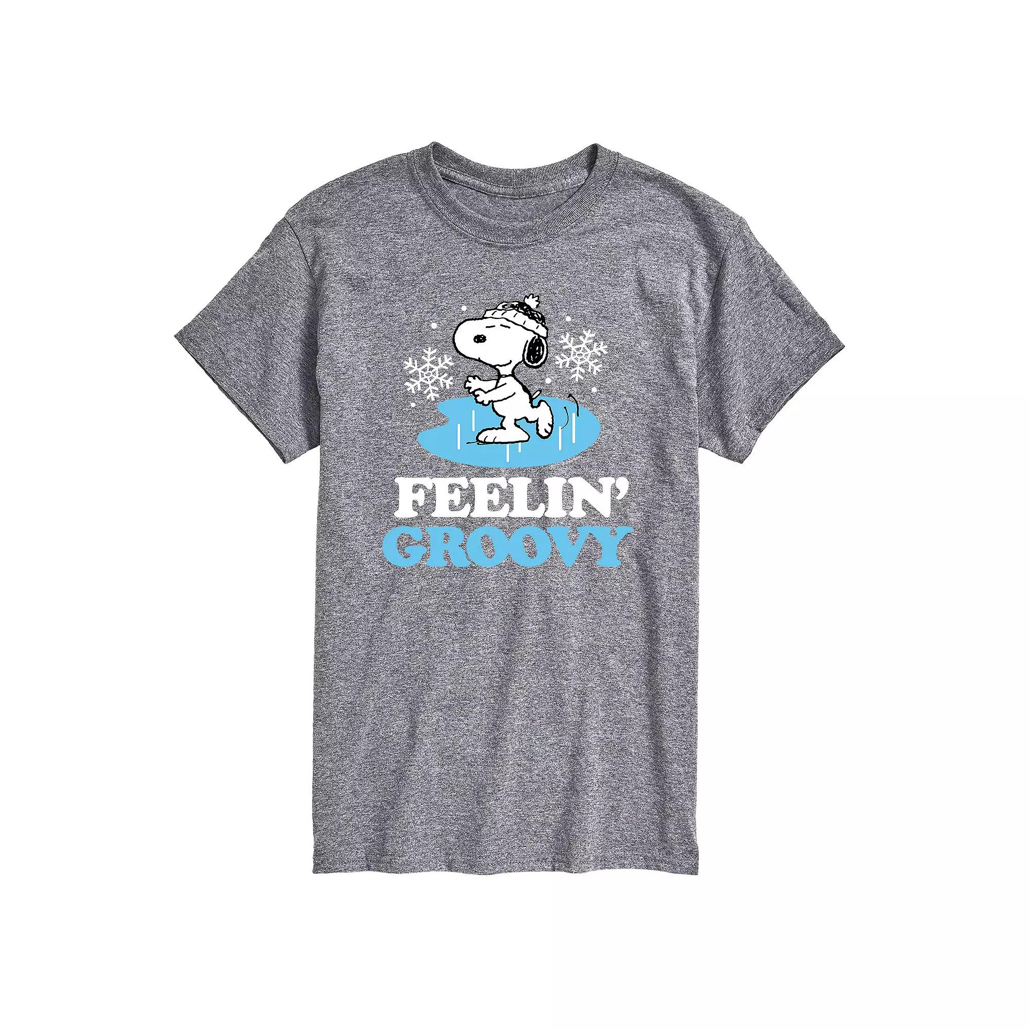 Big & Tall Peanuts Feelin Groovy Tee, Men's,  Product Image